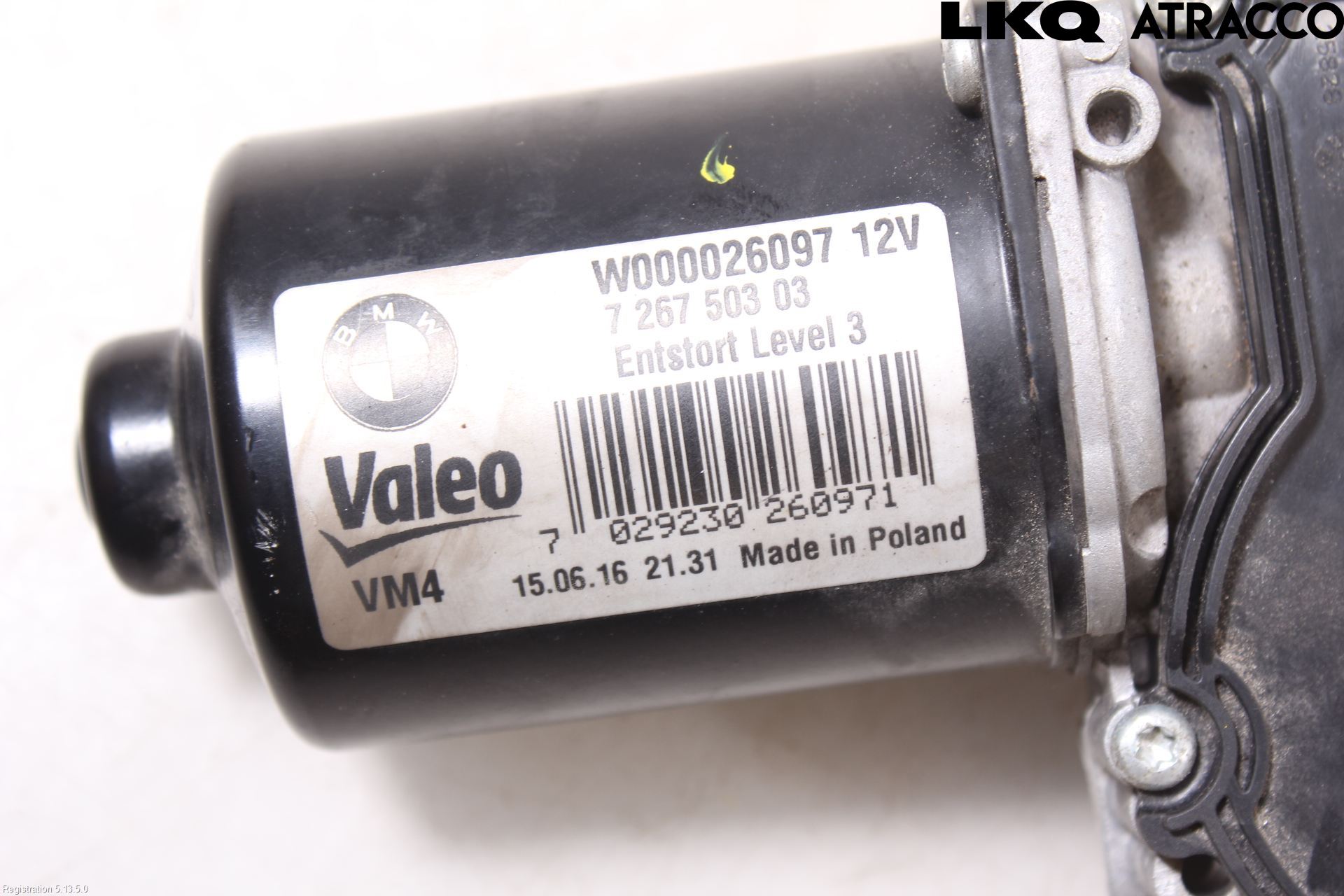 BMW 4 F32/F33/F82/F83 13-20 Torkarmotor Vindruta