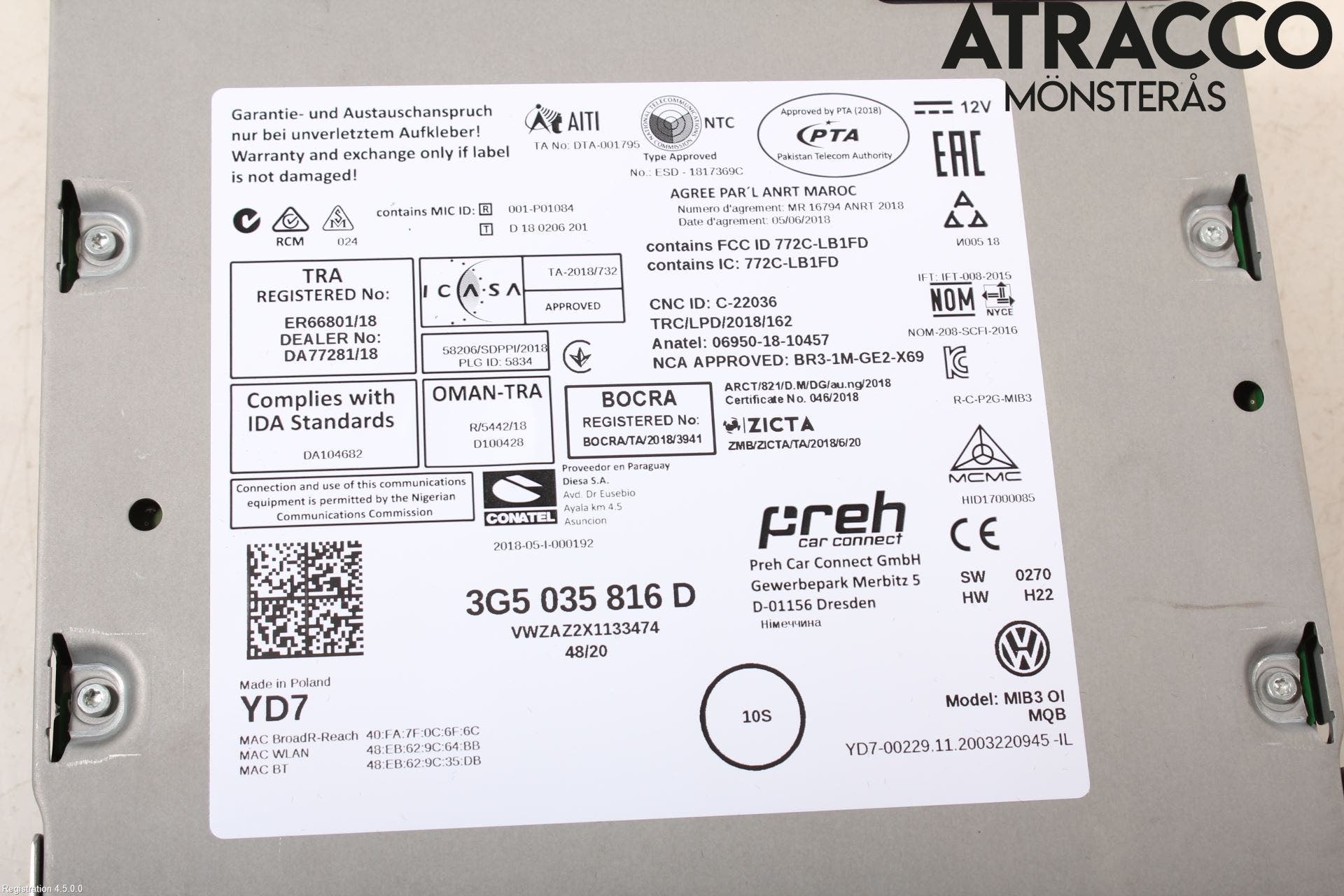 Volkswagen VW PASSAT 20-24 Radio