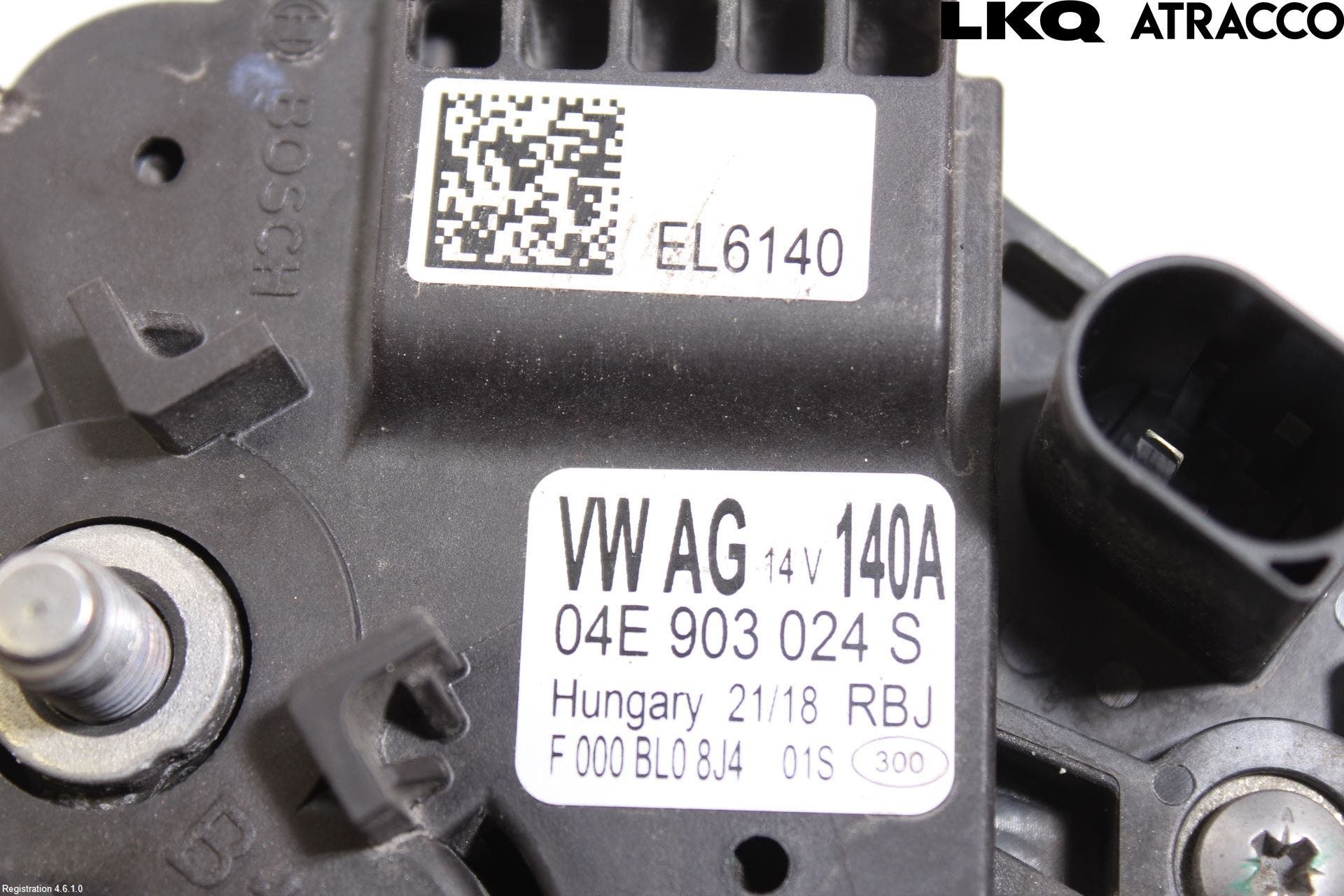 Volkswagen VW PASSAT 15-19 Generator