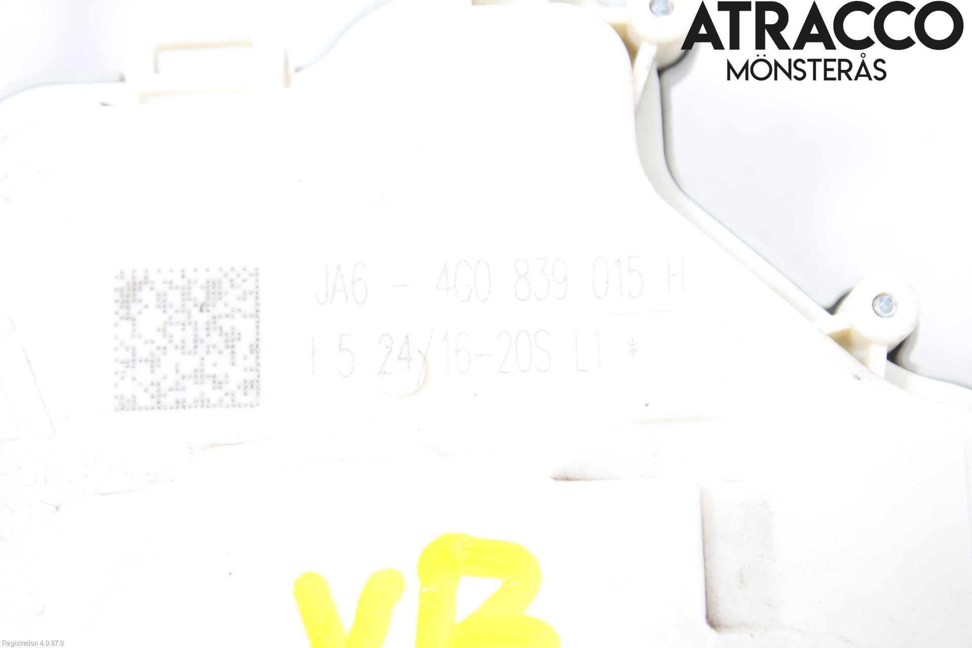 Audi A4/S4 B9 16-19 Låskista-Dörrlås