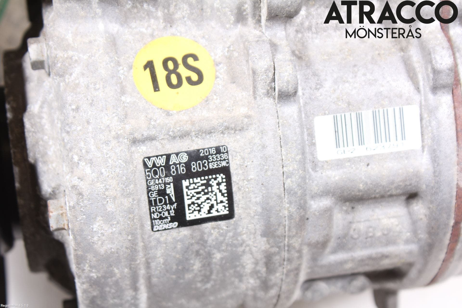 Volkswagen VW GOLF / E-GOLF VII 13-20 Ac Kompressor