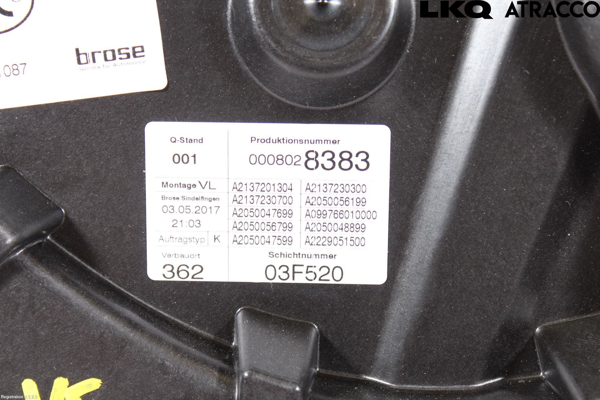 Mercedes-Benz MB E-KLASS (W213) 16-23 Fönsterhiss El Kompl