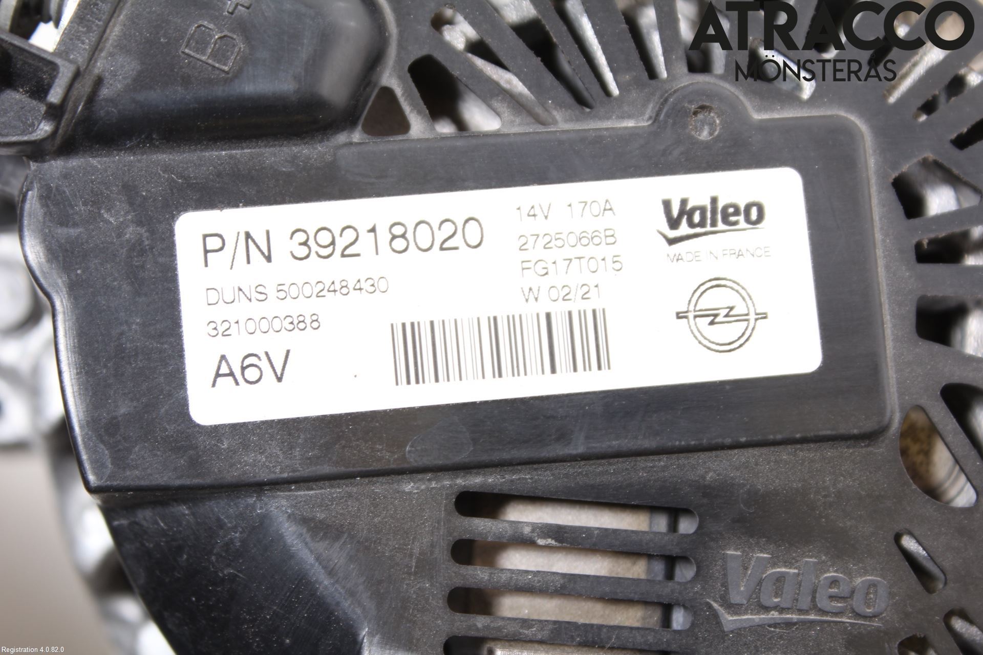 Opel ASTRA K 16-22 Generator