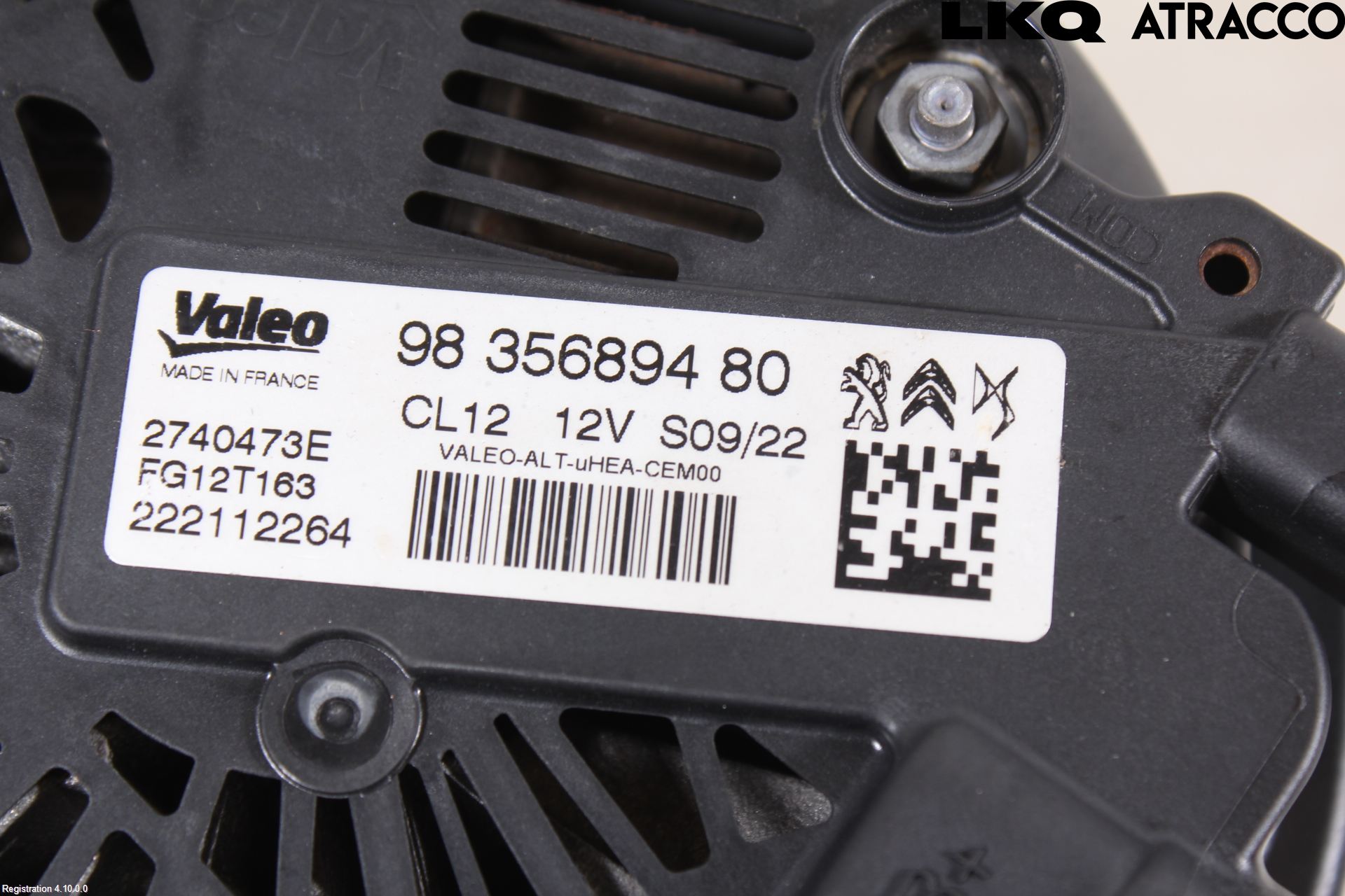 Opel CORSA F, CORSA-E 20- Generator