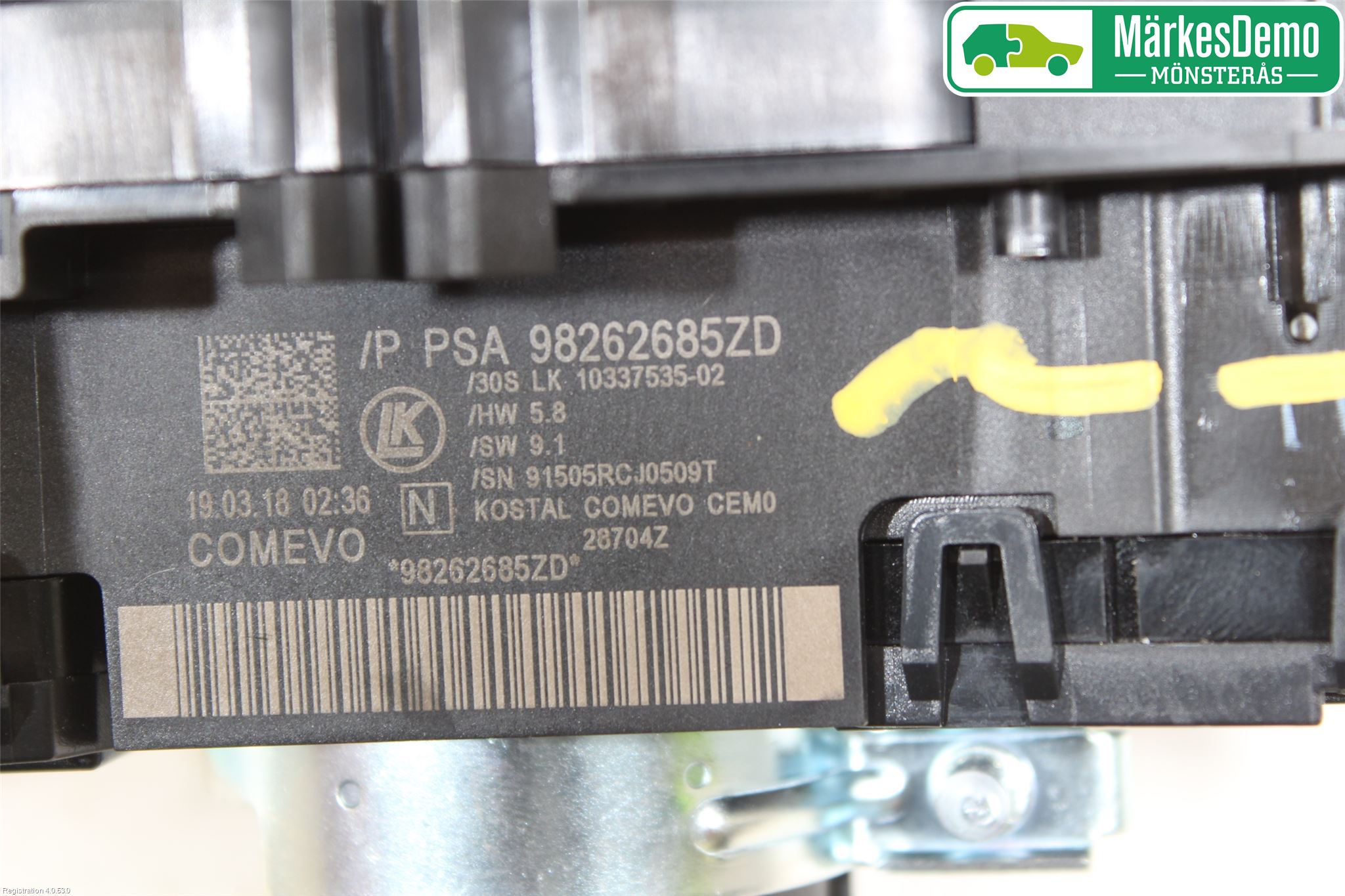 Citroen C4 CACTUS 14-20 Spak Torkar-Spolomk
