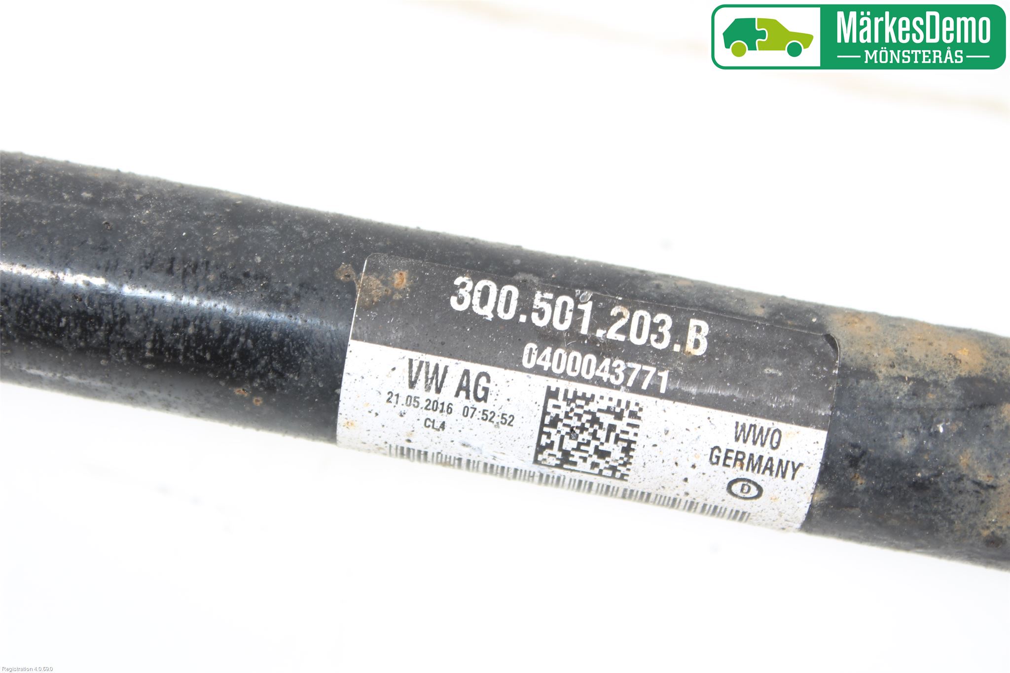 Volkswagen VW TIGUAN 16-24 Drivaxel Bak Vänster