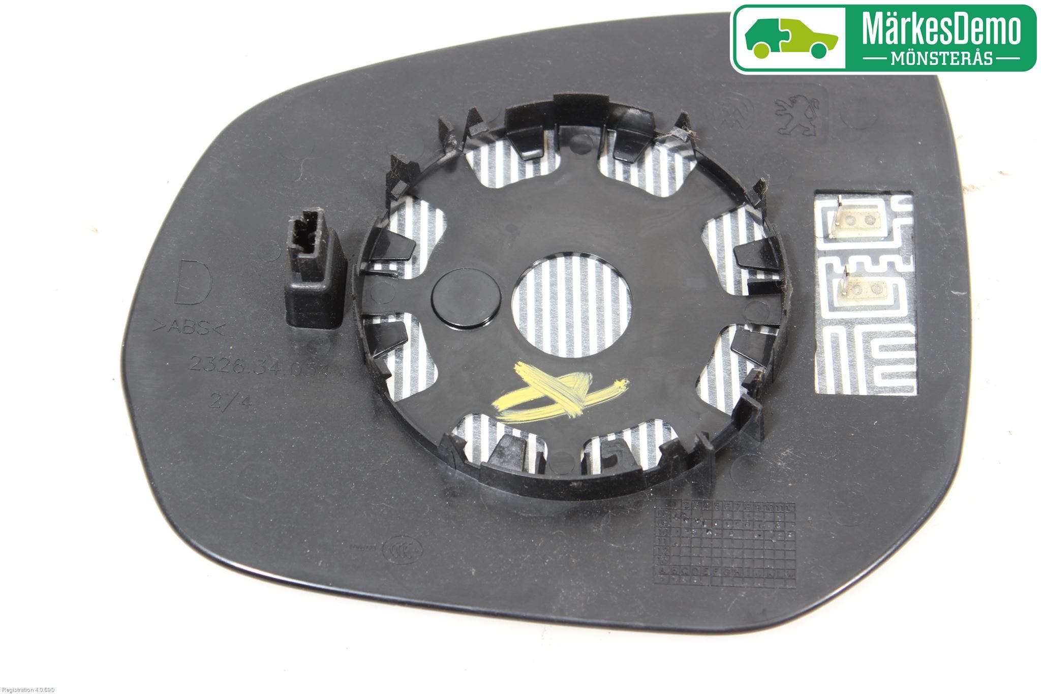 Peugeot 3008 09-16 Spegelglas Hö