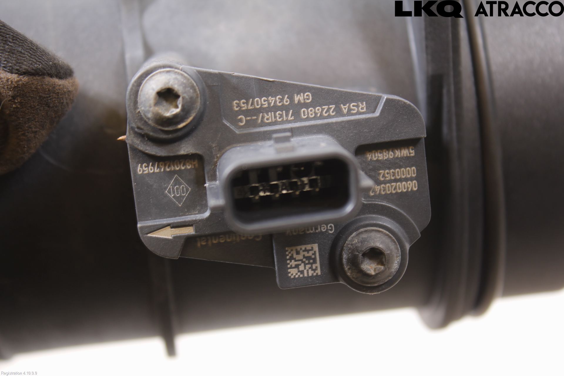 Opel MOVANO B 10-22 Injluftmassamätare