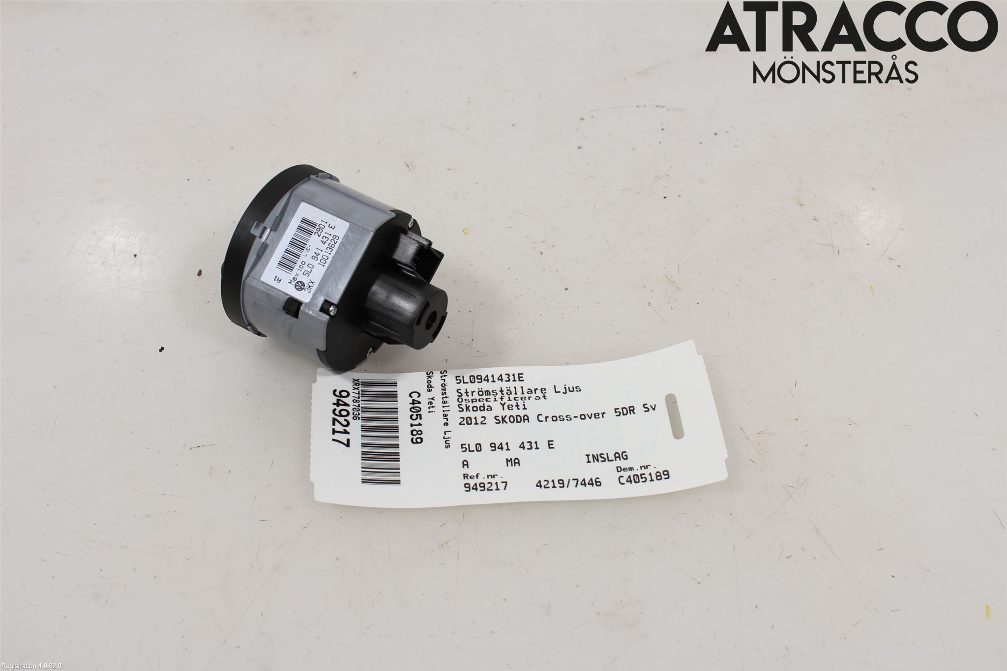 Skoda YETI Strömställare Ljus