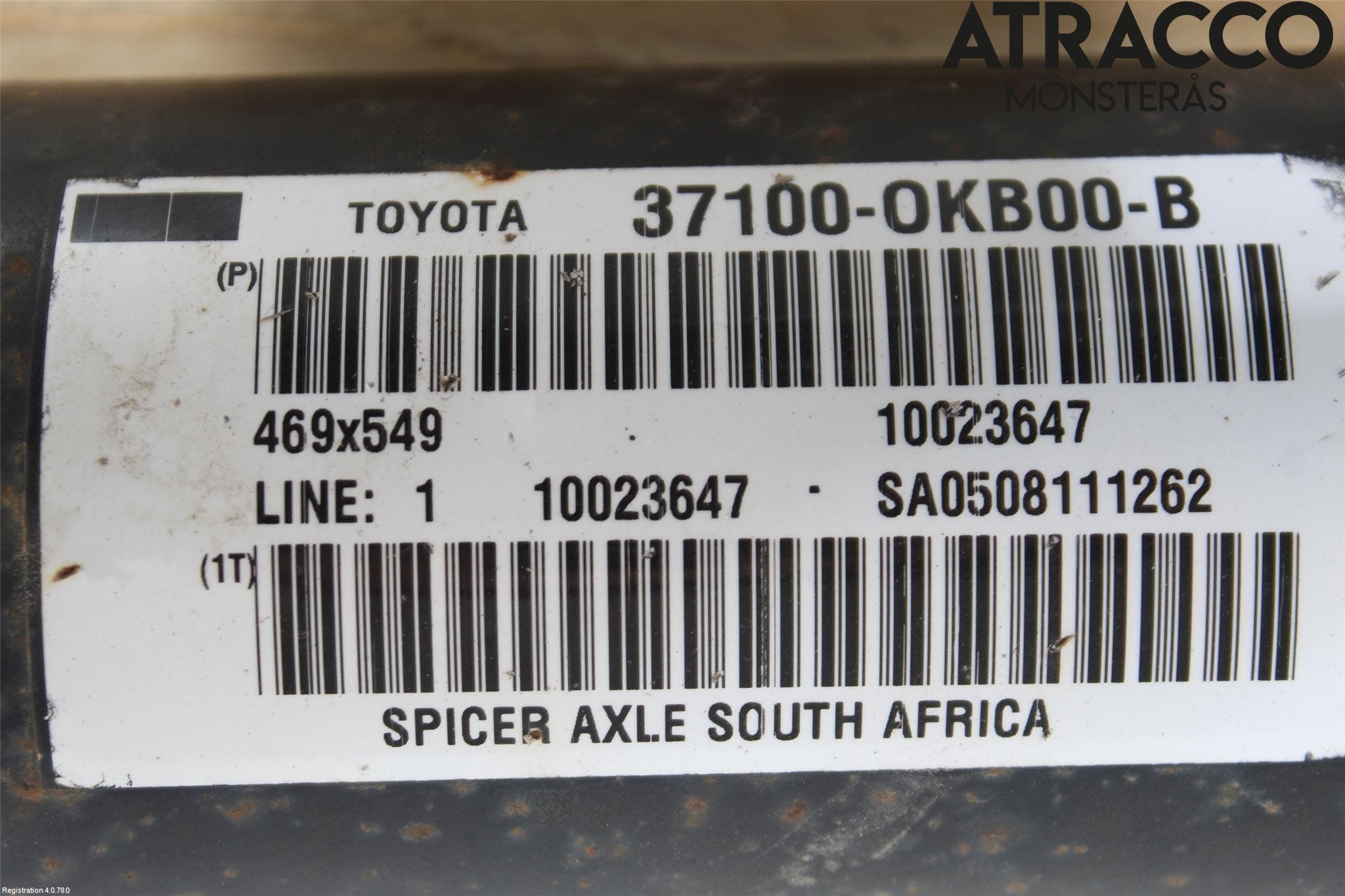 Toyota HILUX 16- Mellanaxel Komp