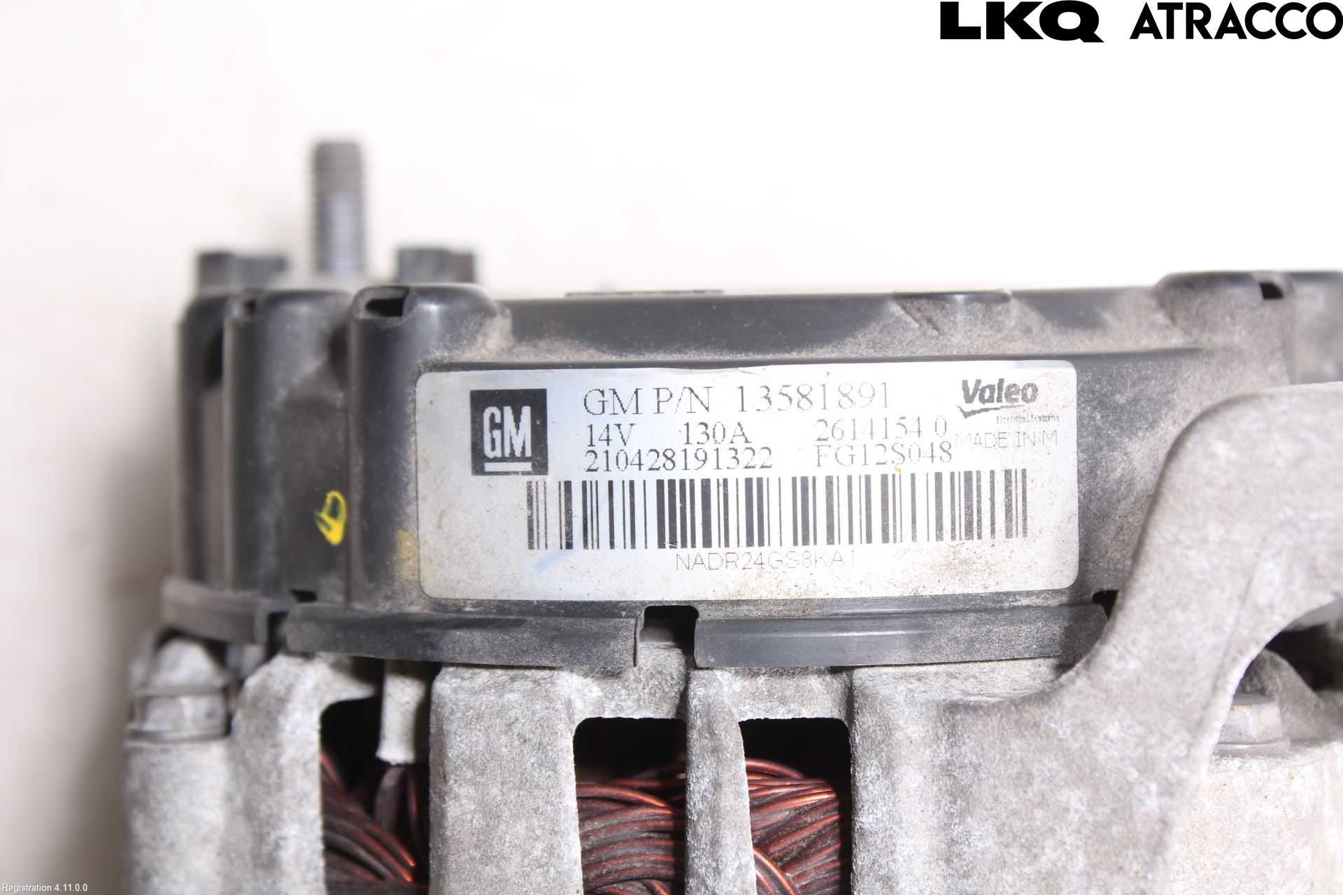 Opel ASTRA J 10-15 Generator