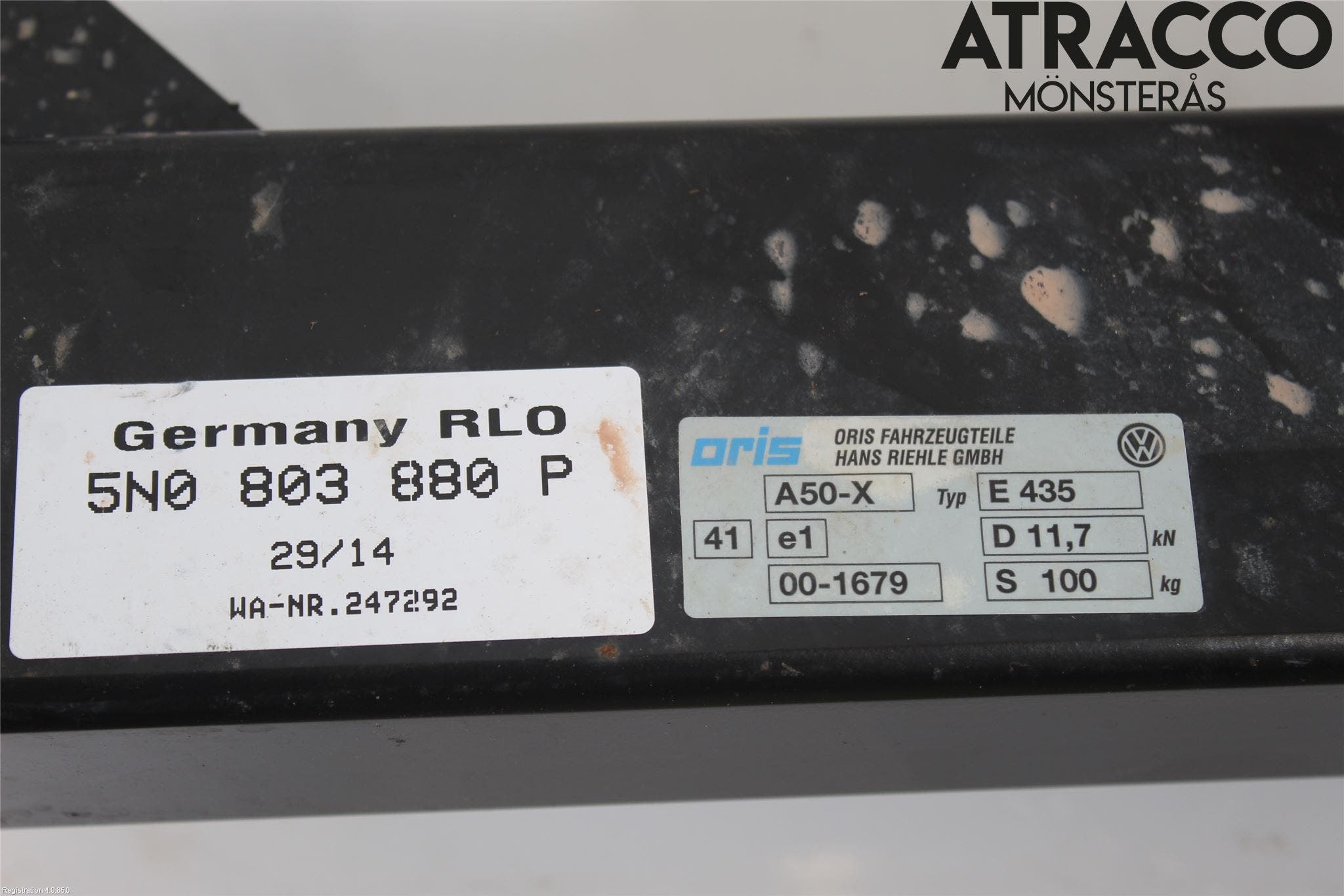 Volkswagen VW TIGUAN 07-16 Dragkrok