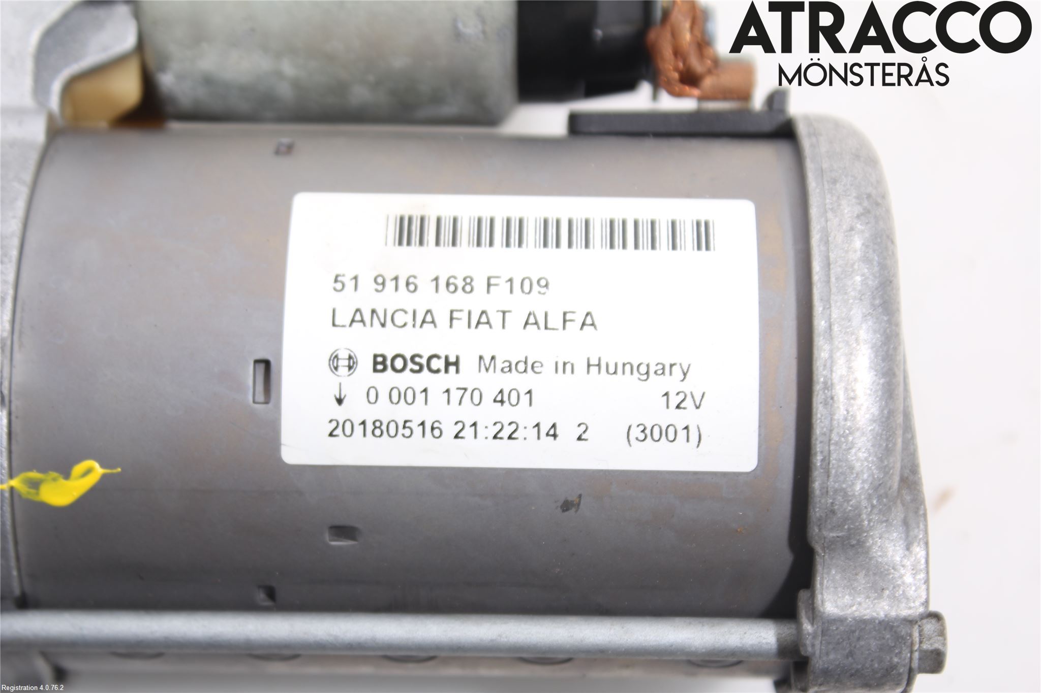 Fiat 500 07- Startmotor