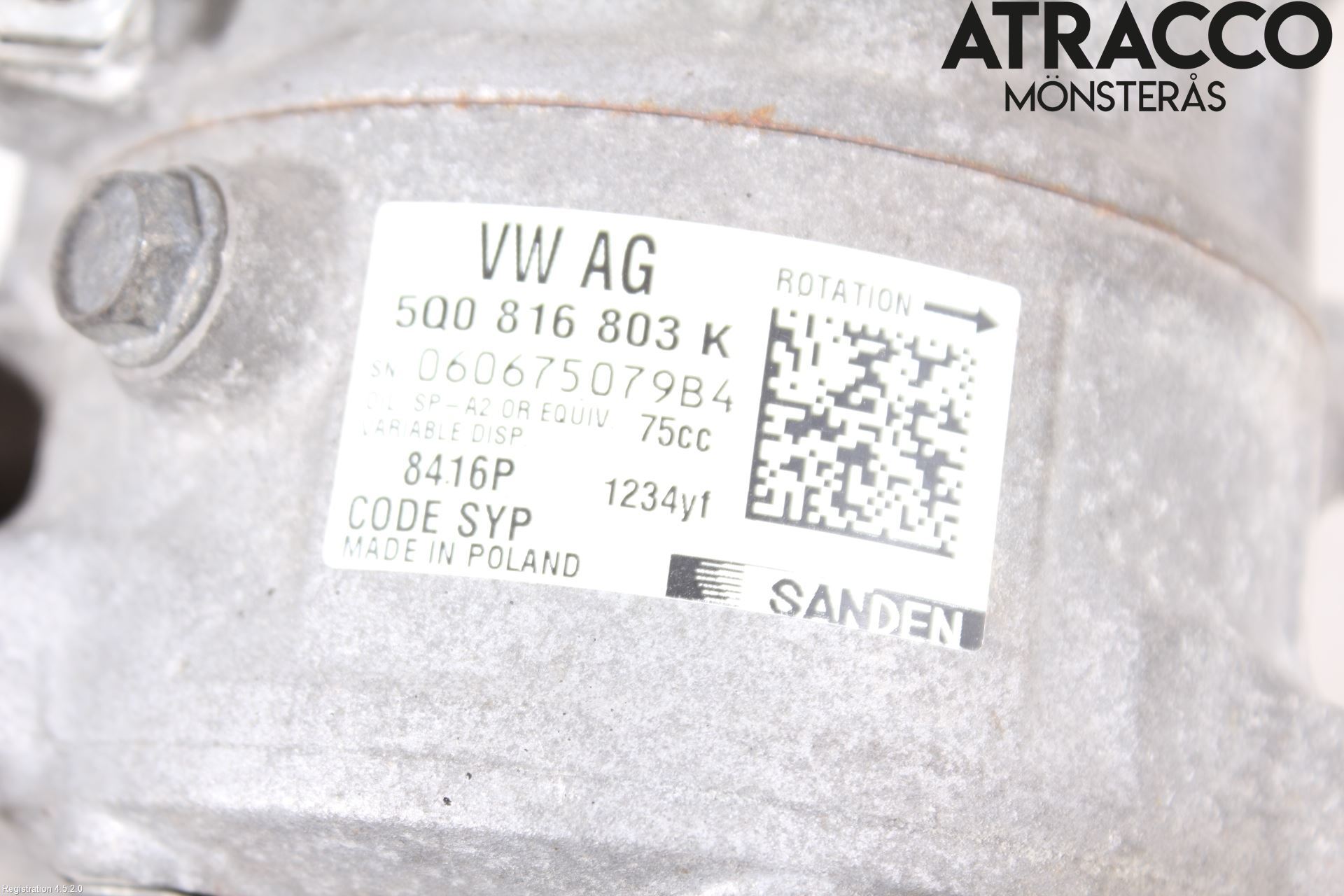 Volkswagen VW PASSAT 15-19 Ac Kompressor