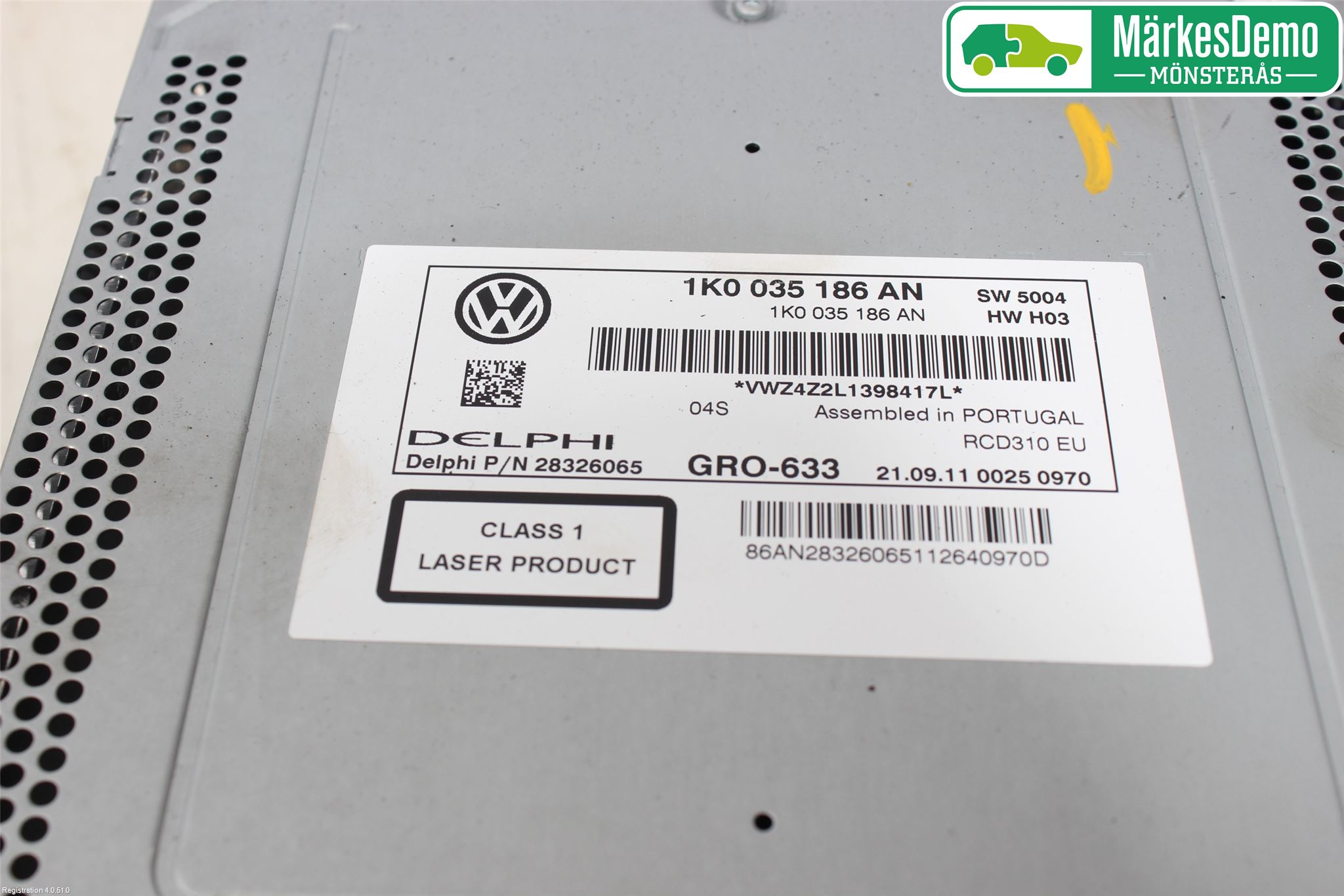 Volkswagen VW GOLF VI 09-13 Radio