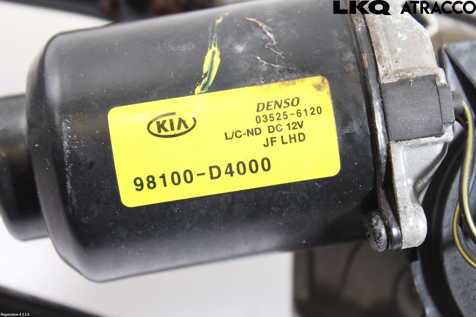Kia OPTIMA 16-20 Torkarmotor Vindruta
