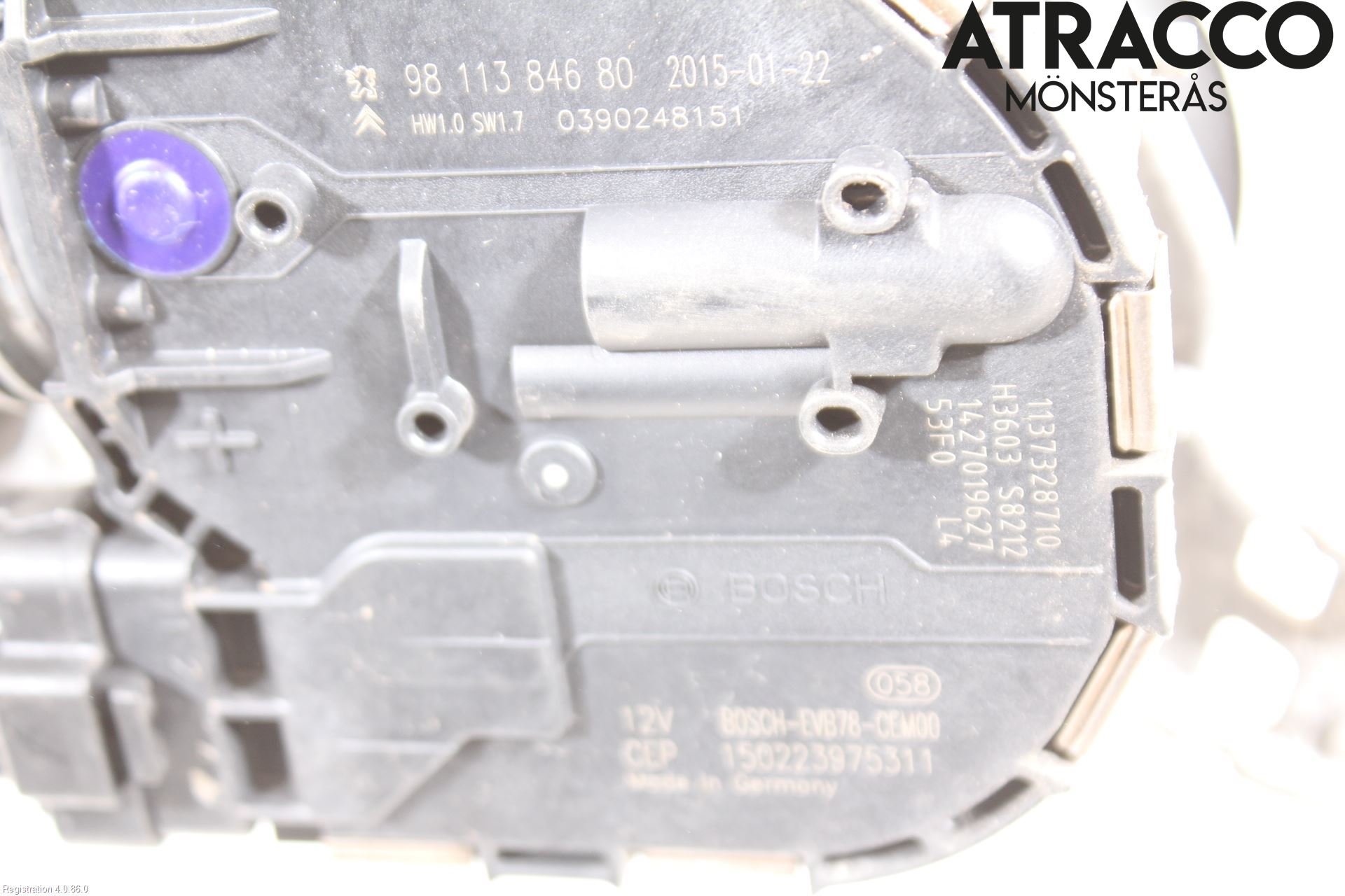 Citroen C4 PICASSO 14-18 Torkarmotor Vindruta