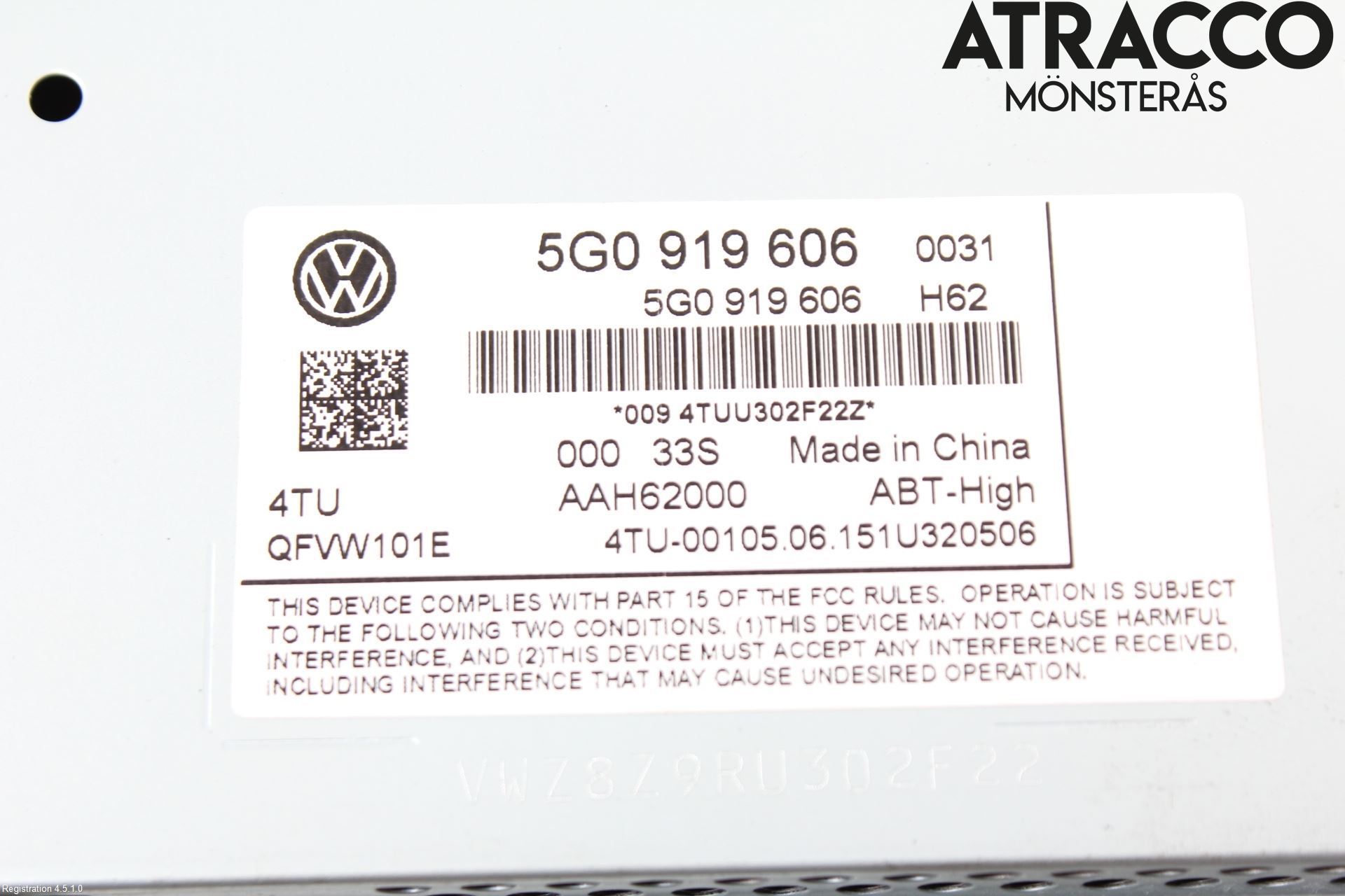 Volkswagen VW PASSAT 15-19 Cd Radio - Multimediapanel