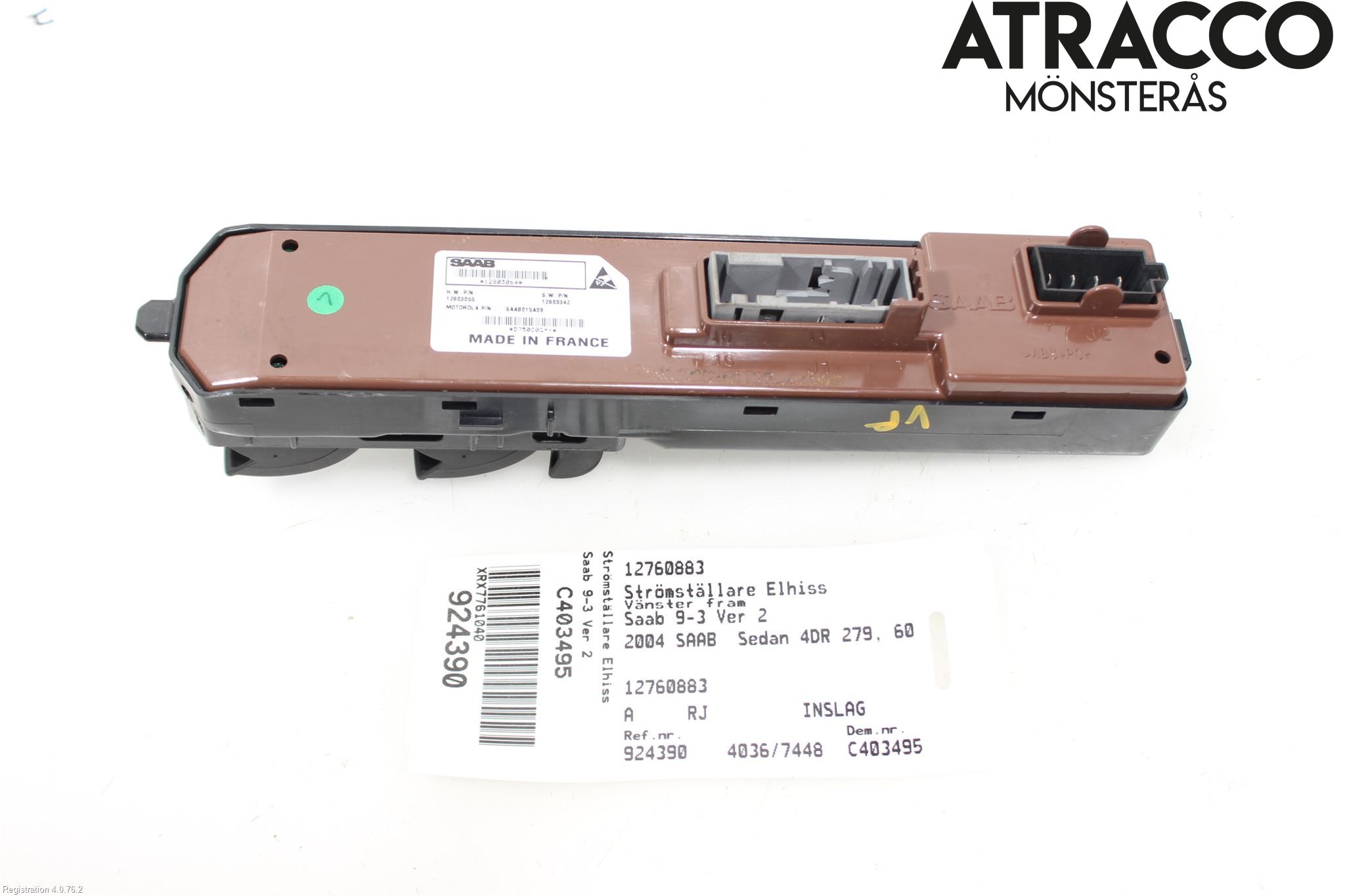 Saab 9-3 VER 2 Strömställare Elhiss