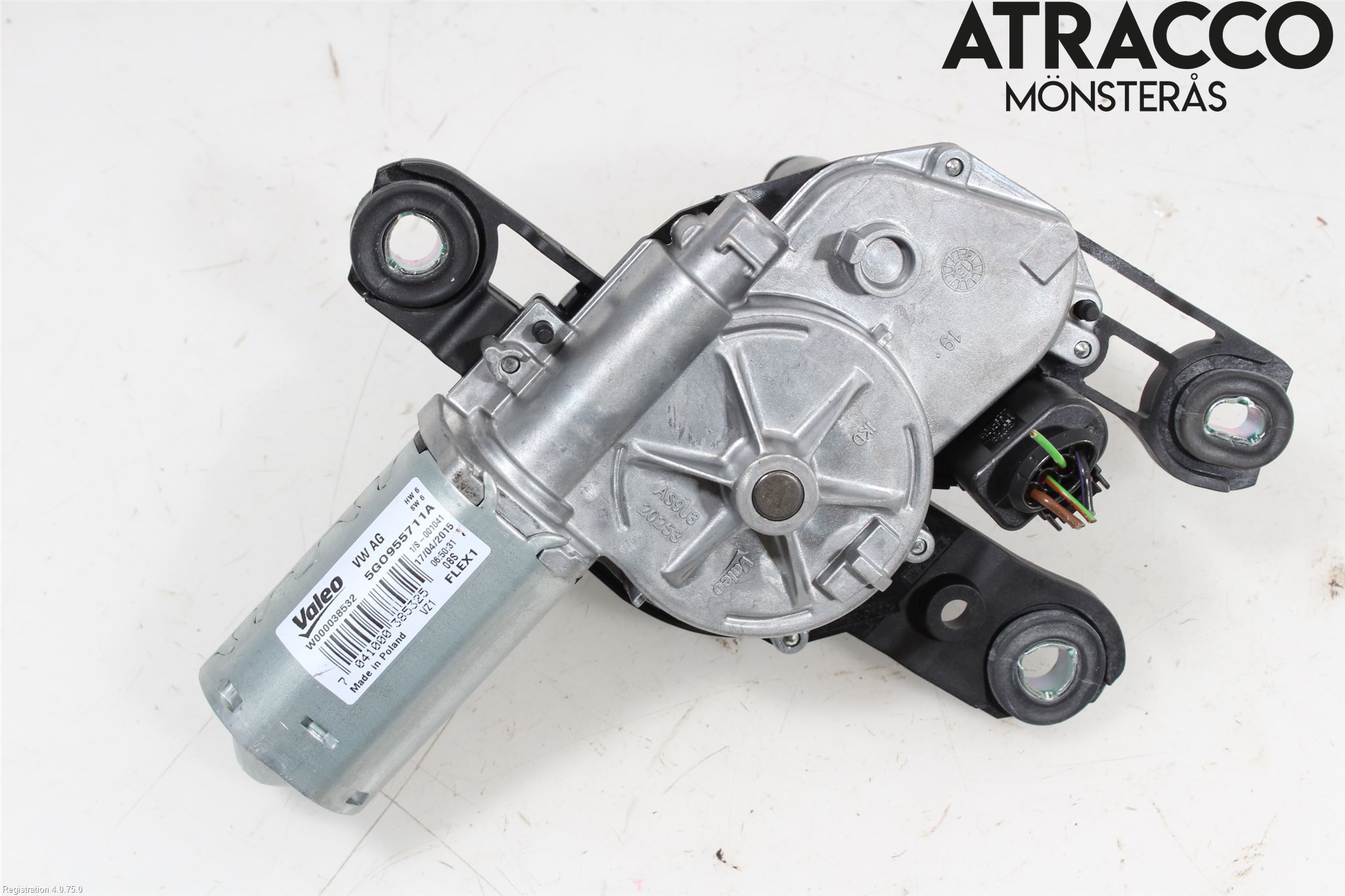 Volkswagen VW GOLF / E-GOLF VII 13-20 Torkarmotor Baklucka