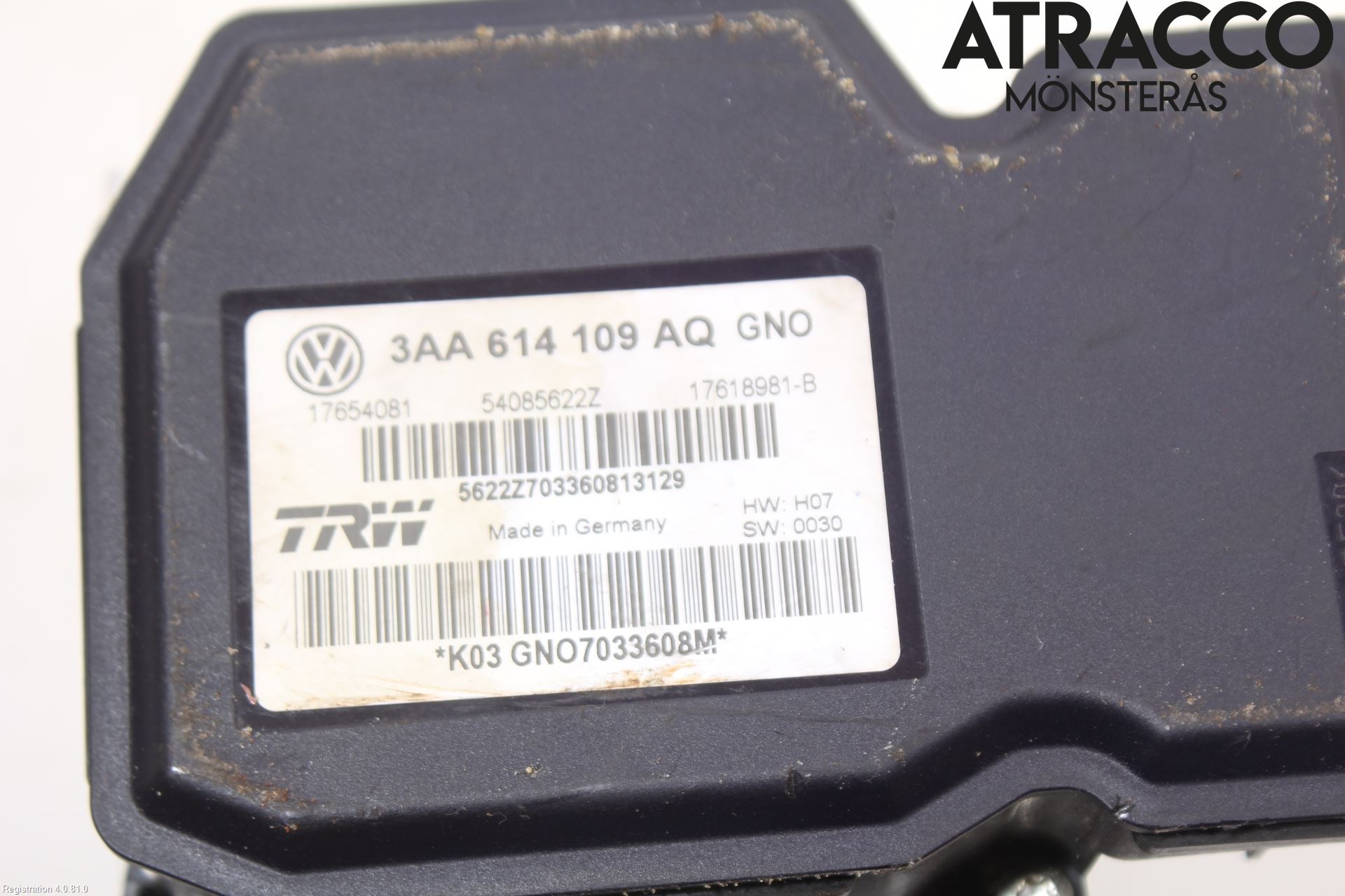 Volkswagen VW PASSAT 11-14 Abs Hydraulaggregat
