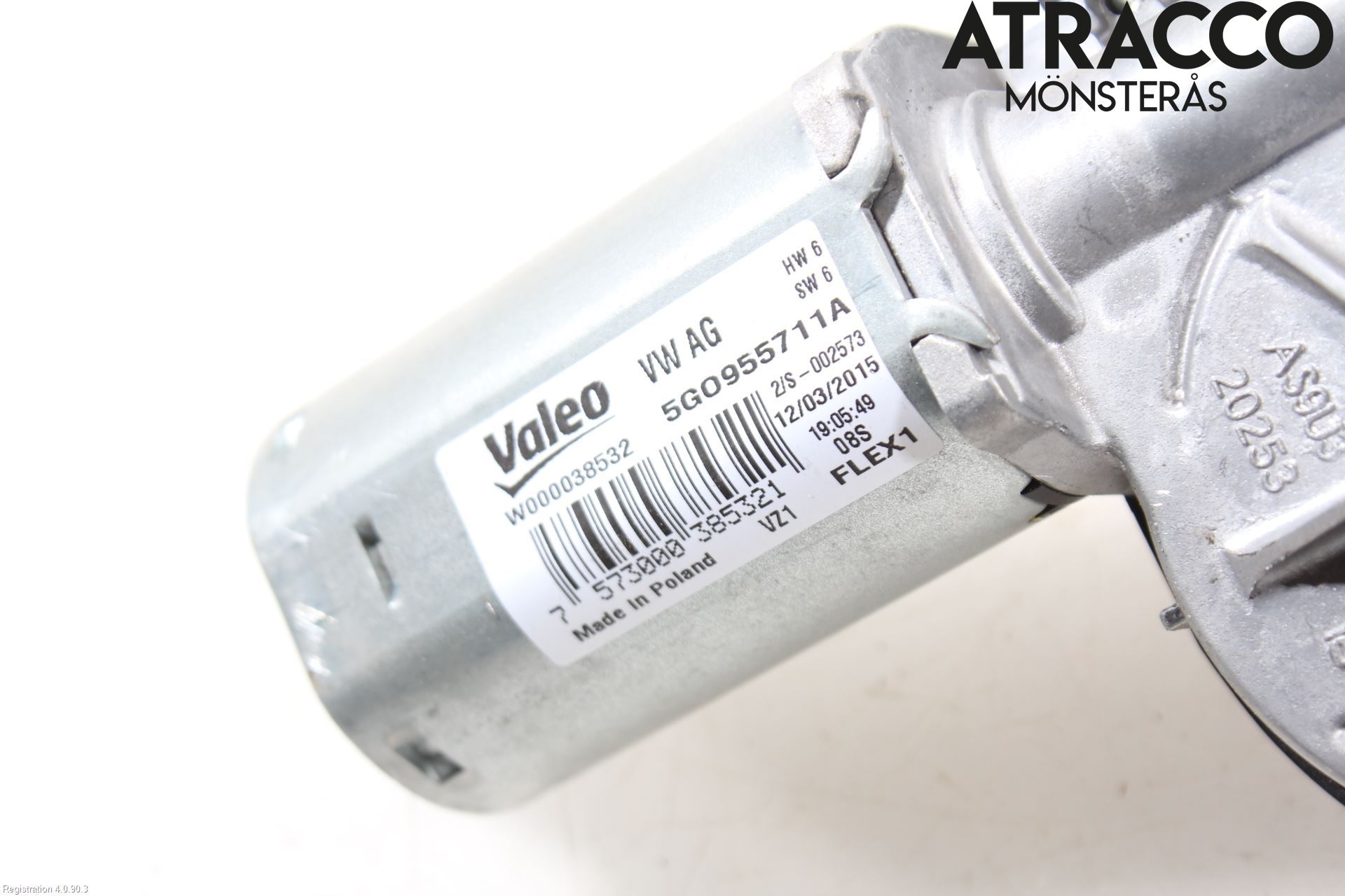 Volkswagen VW GOLF / E-GOLF VII 13-20 Torkarmotor Baklucka