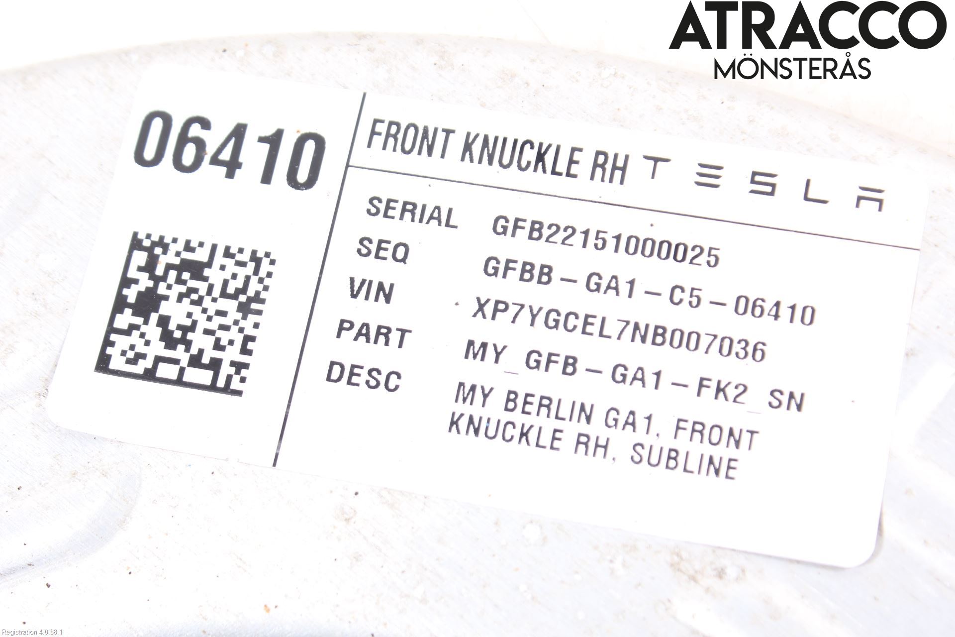 Tesla MODEL Y 21- Bromssköld Fram