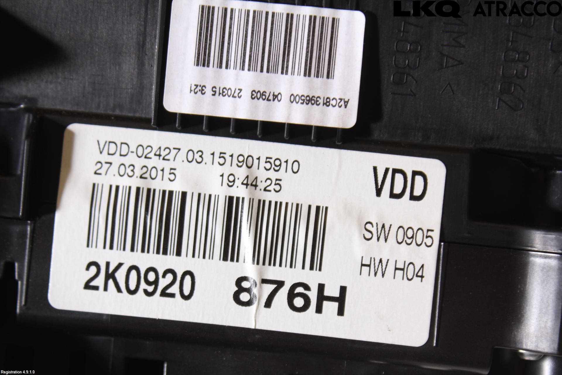 Volkswagen VW CADDY 11-15 Instrument Komb