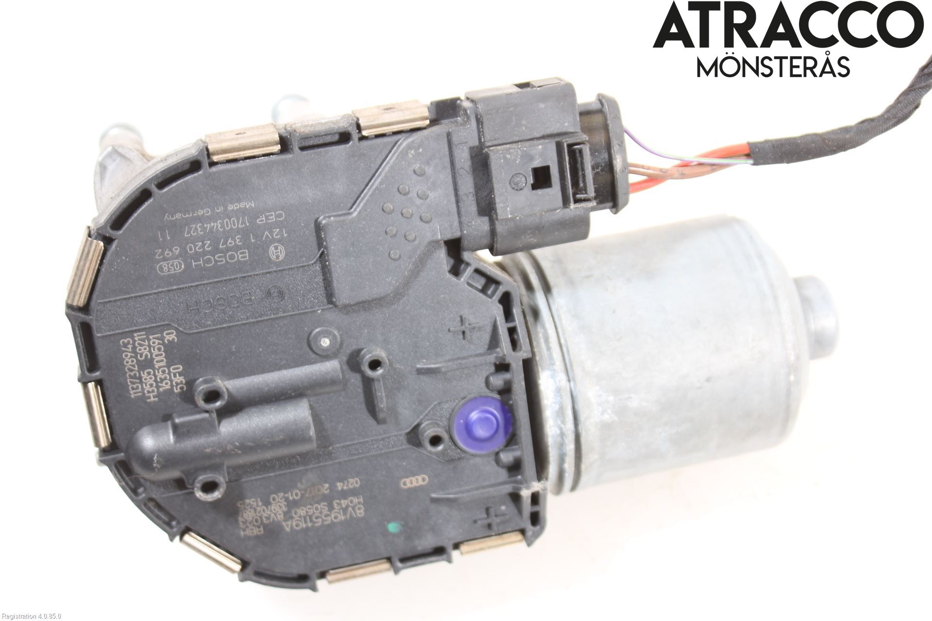 Audi A3/S3 8V 13-20 Torkarmotor Vindruta