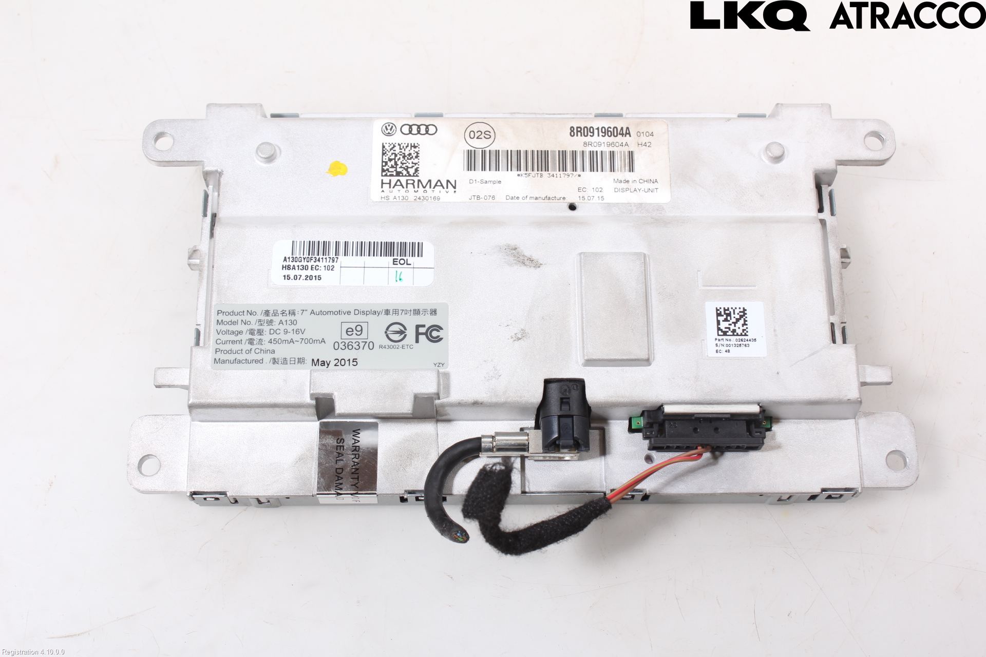 Audi A4 ALLROAD 09-16 Multifunktionsdisplay