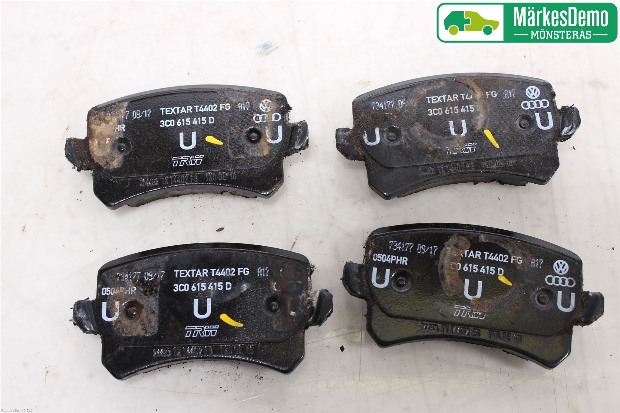 Volkswagen VW PASSAT 05-11 Bromsbelägg Bak