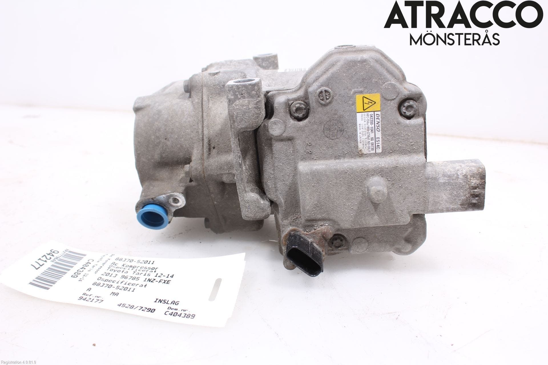 Toyota YARIS XP130 12-14 Ac Kompressor