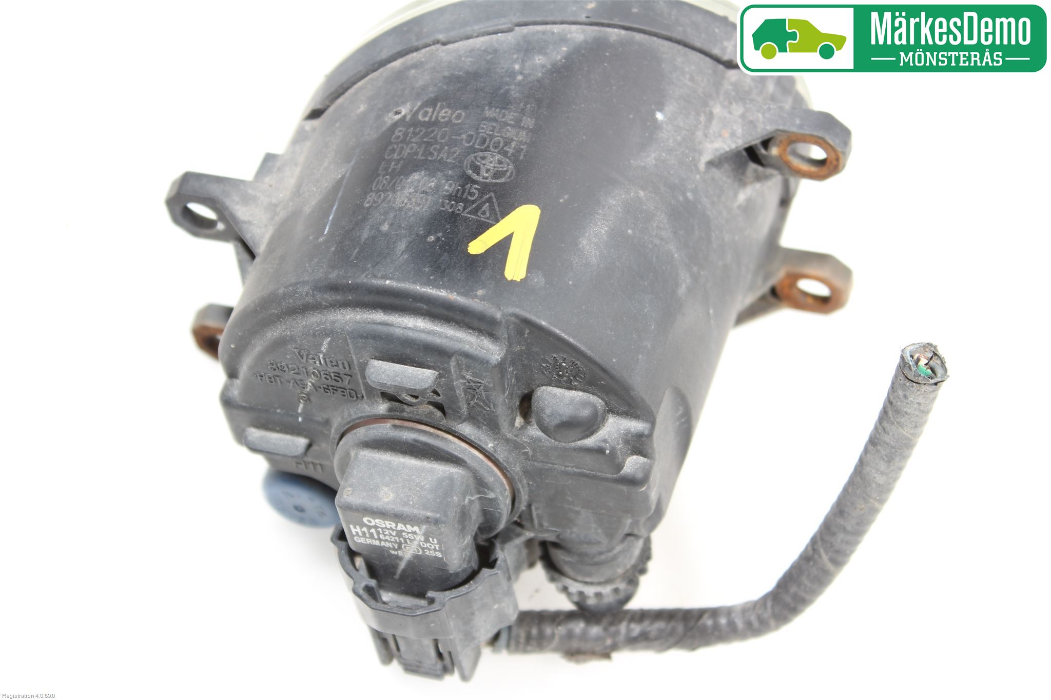 Toyota AURIS 07-09 Dimljus-Varselljus Fram