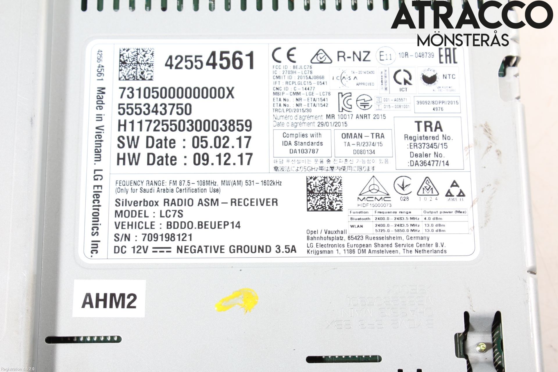 Opel ASTRA K 16-22 Radio