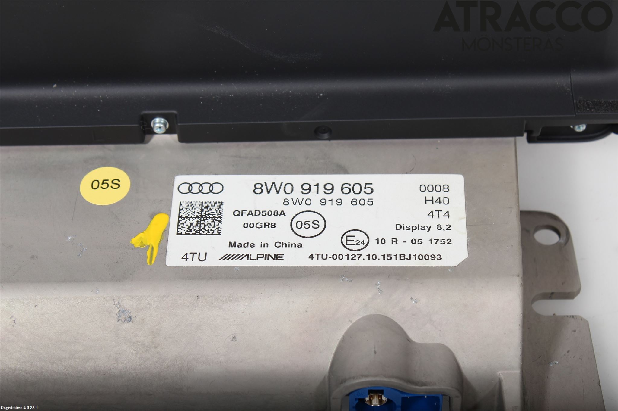 Audi A4/S4 B9 16-19 Multifunktionsdisplay