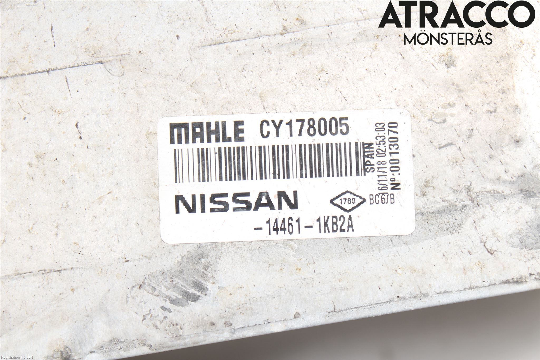 Nissan NV200/NV200 COMBI Laddluft-Intercooler Kyl