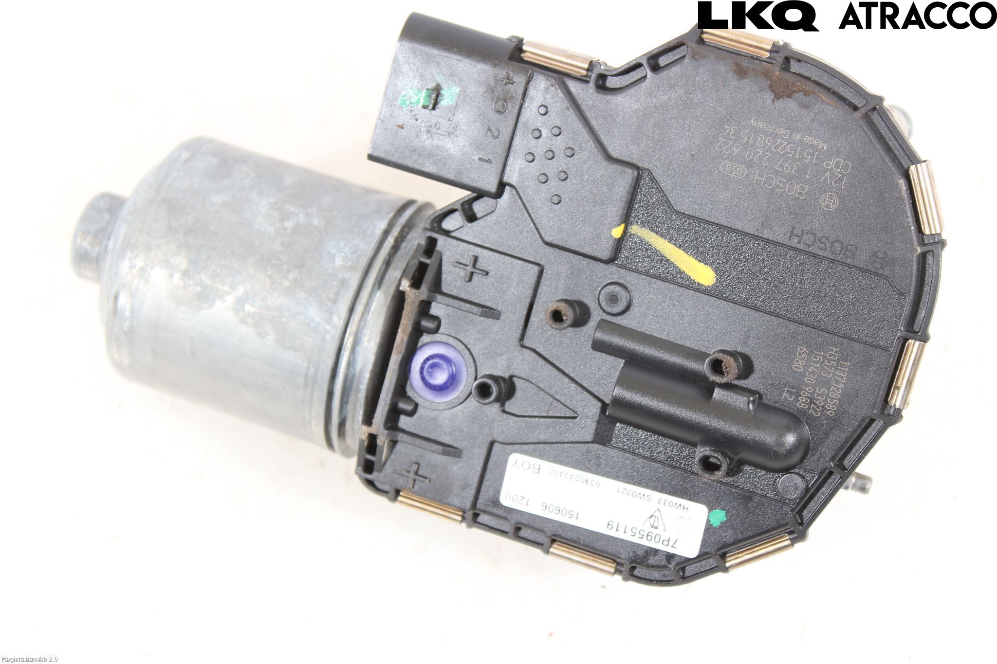 Volkswagen VW TOUAREG 7L 03-10 Torkarmotor Vindruta