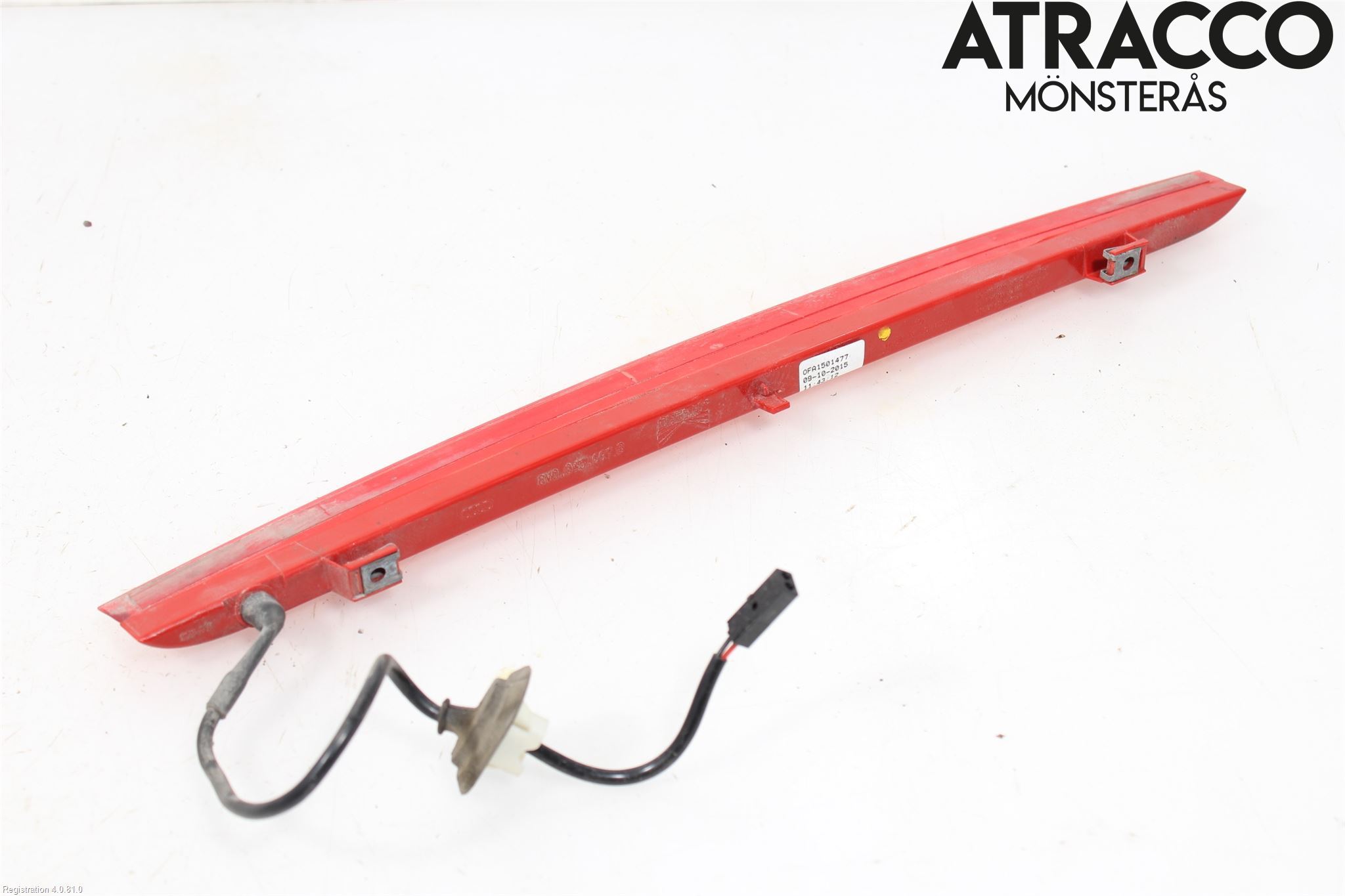 Audi A3/S3 8V 13-20 Bromsljus Bakruta