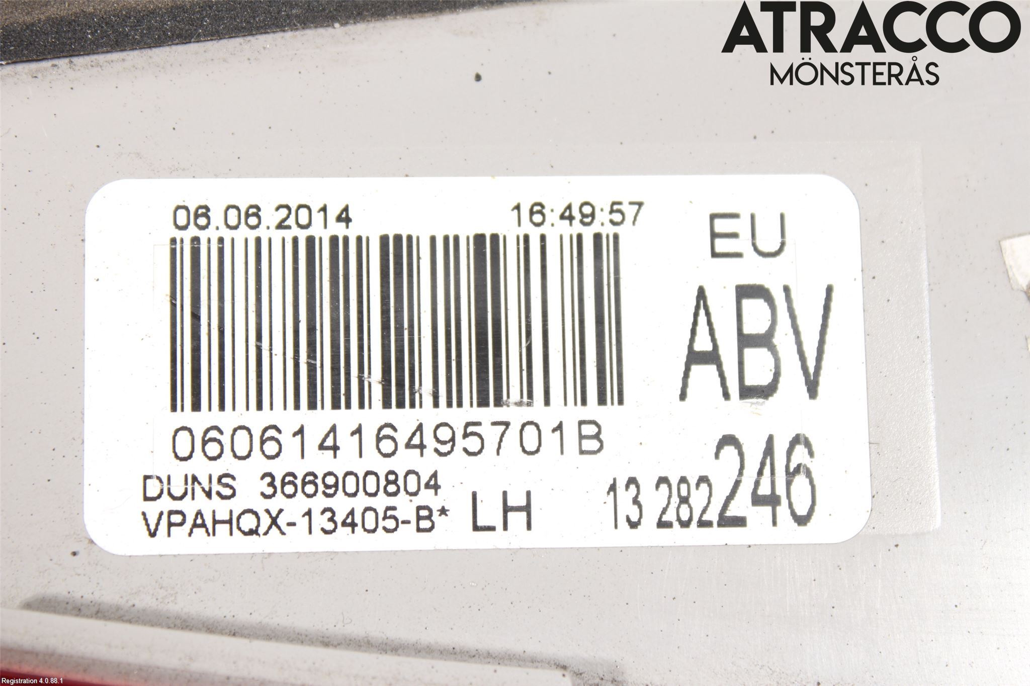 Opel ASTRA J 10-15 Bakljus Lucka Vä