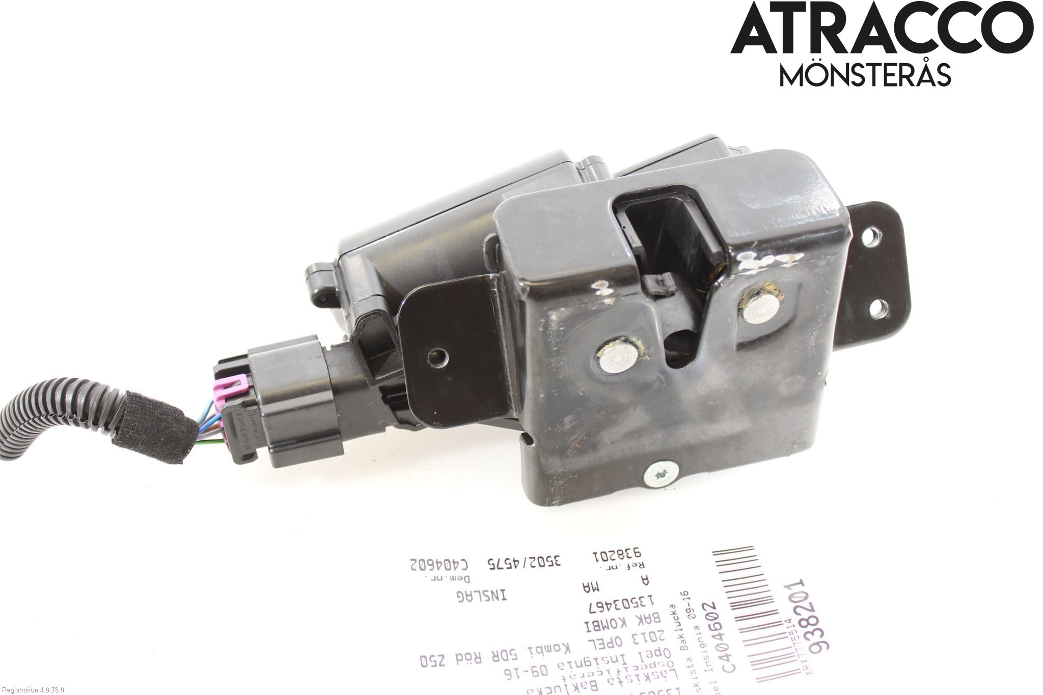 Opel INSIGNIA 09-16 Låskista Baklucka