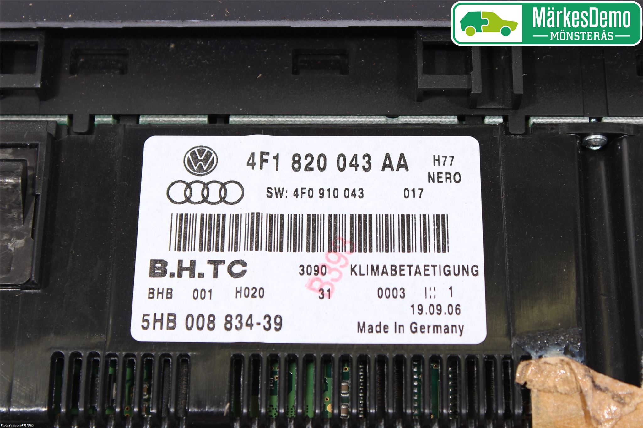 Audi A6/S6     05-11 Ac Styrenhet Ac Manöveren