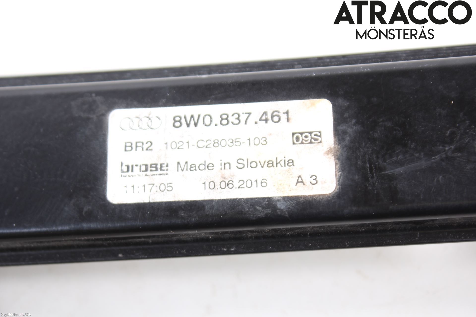 Audi A4/S4 B9 16-19 Fönsterhiss El Kompl