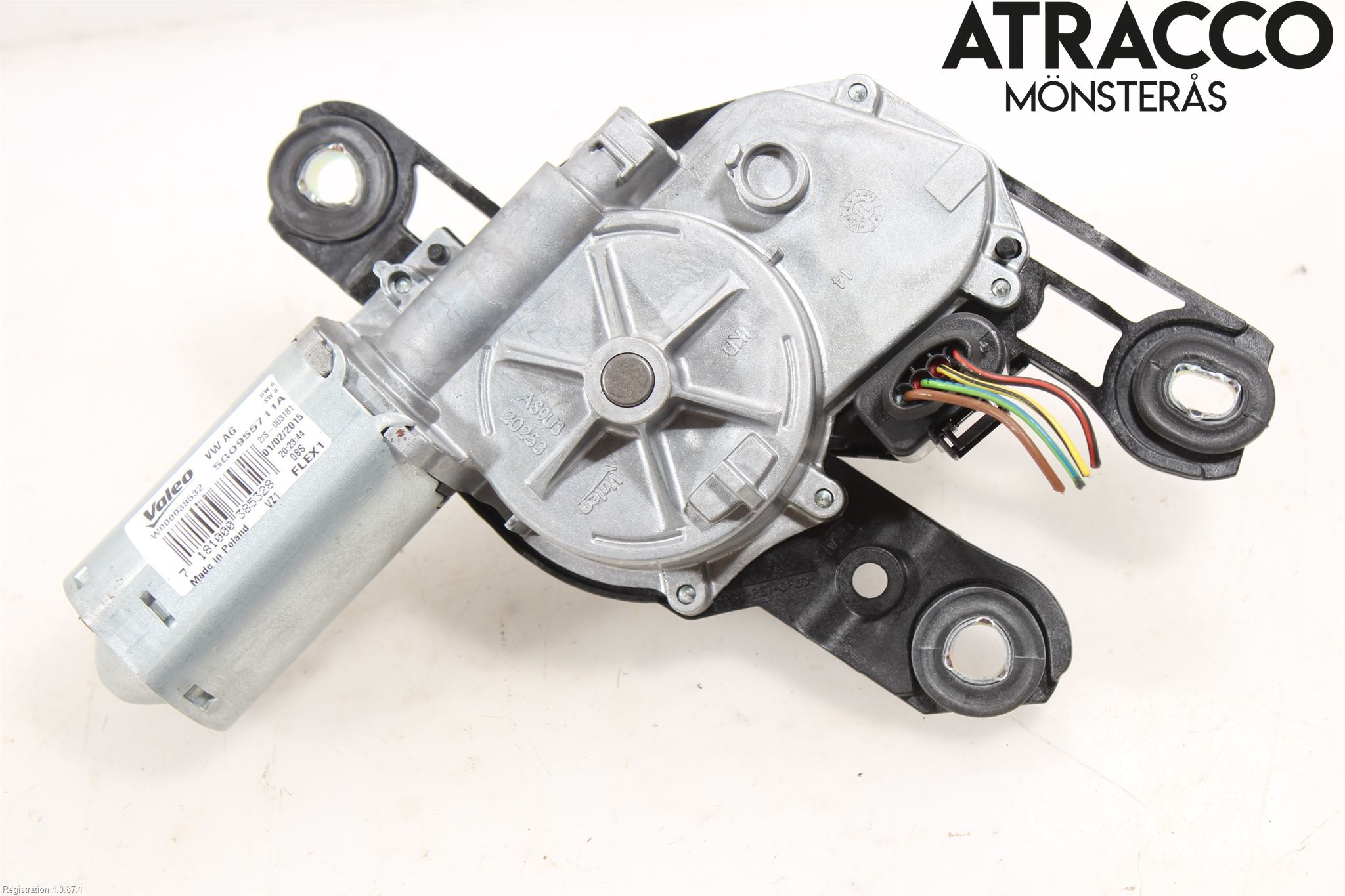 Volkswagen VW PASSAT 15-19 Torkarmotor Baklucka