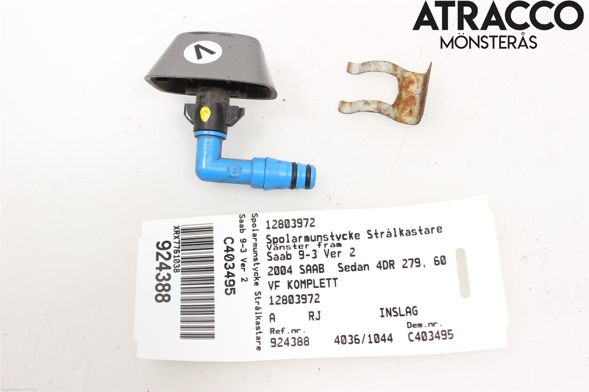 Saab 9-3 VER 2 Spolarmunstycke Strålkastare