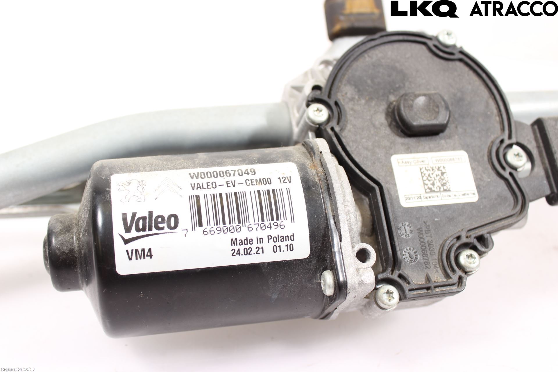 Citroen JUMPY/E-JUMPY 16- Torkarmotor Vindruta