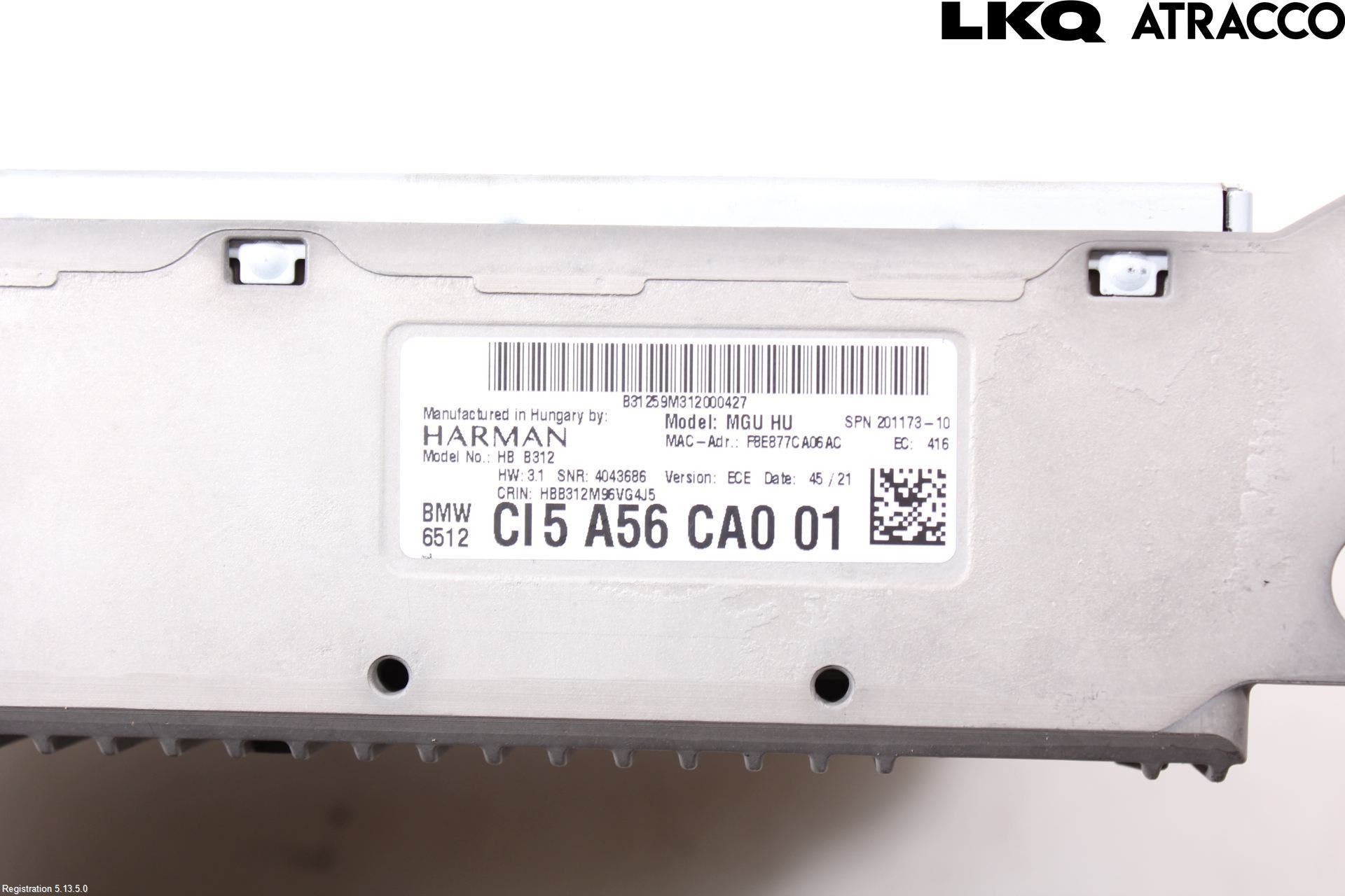 BMW 5 G30/G31/F90 17-23 Cd Radio - Multimediapanel