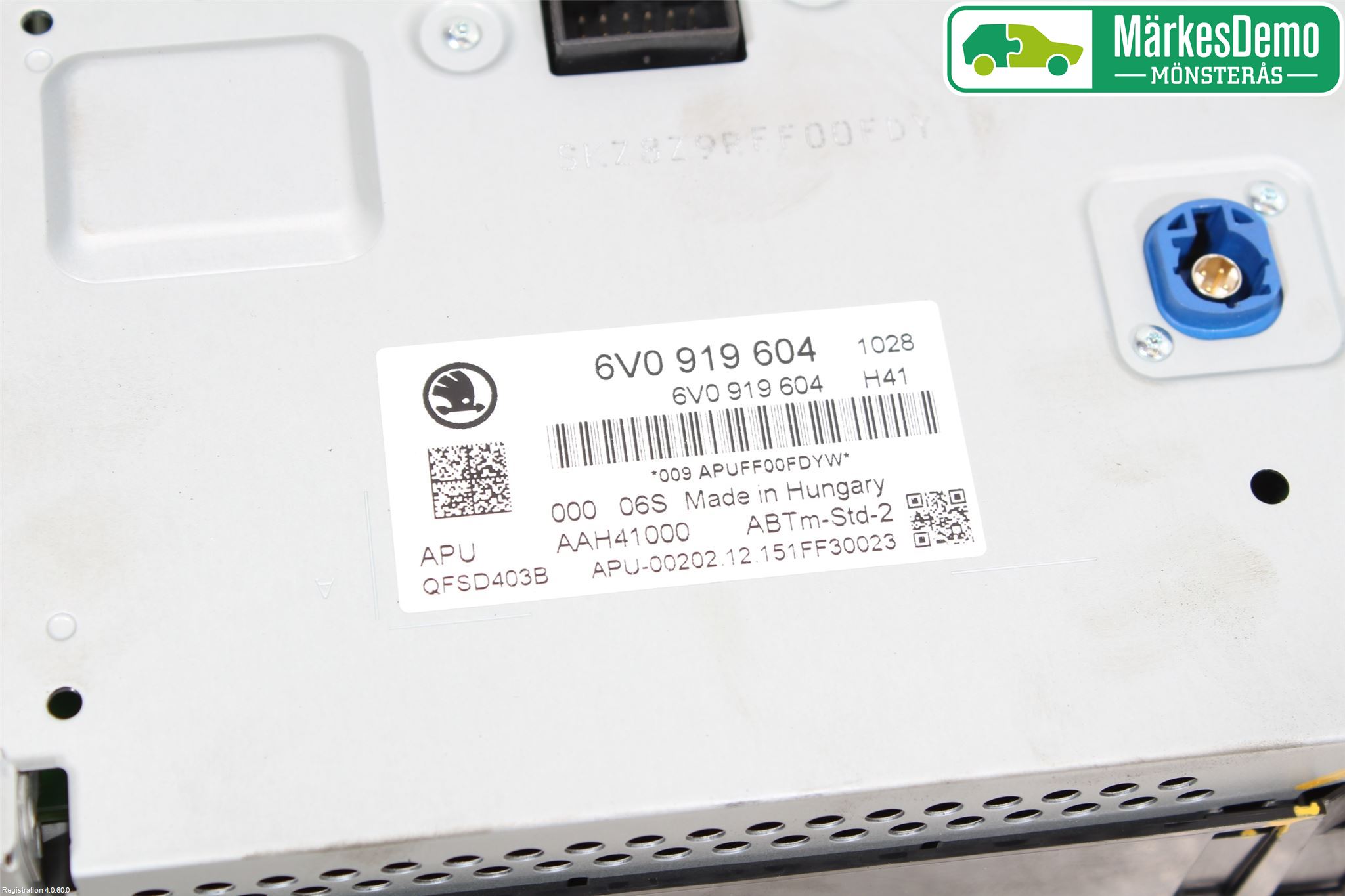 Skoda FABIA 15-21 Kontrolldisplay