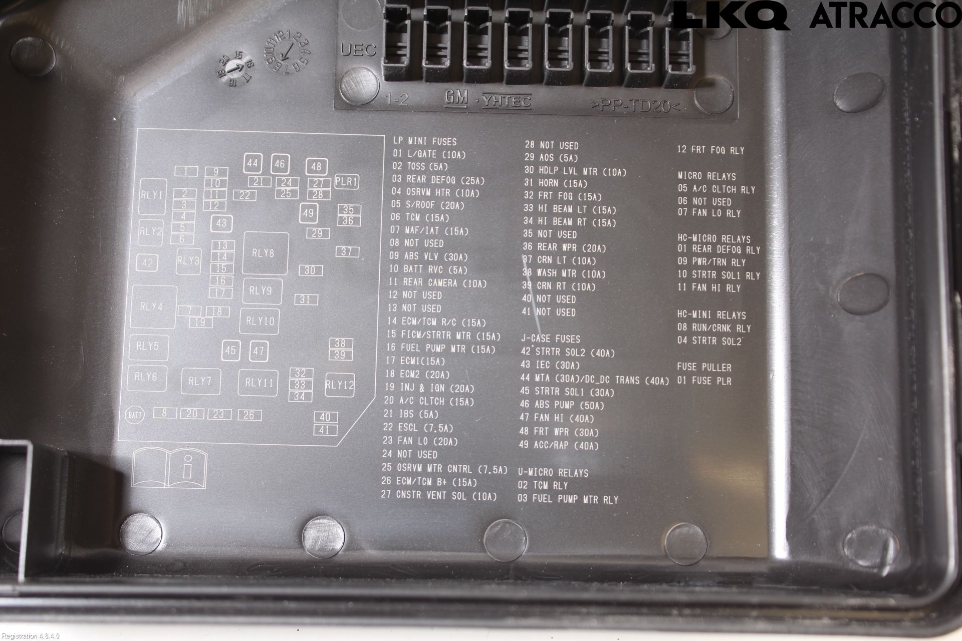 Opel KARL 16-19 Säkringsdosa-Elcentral Lock