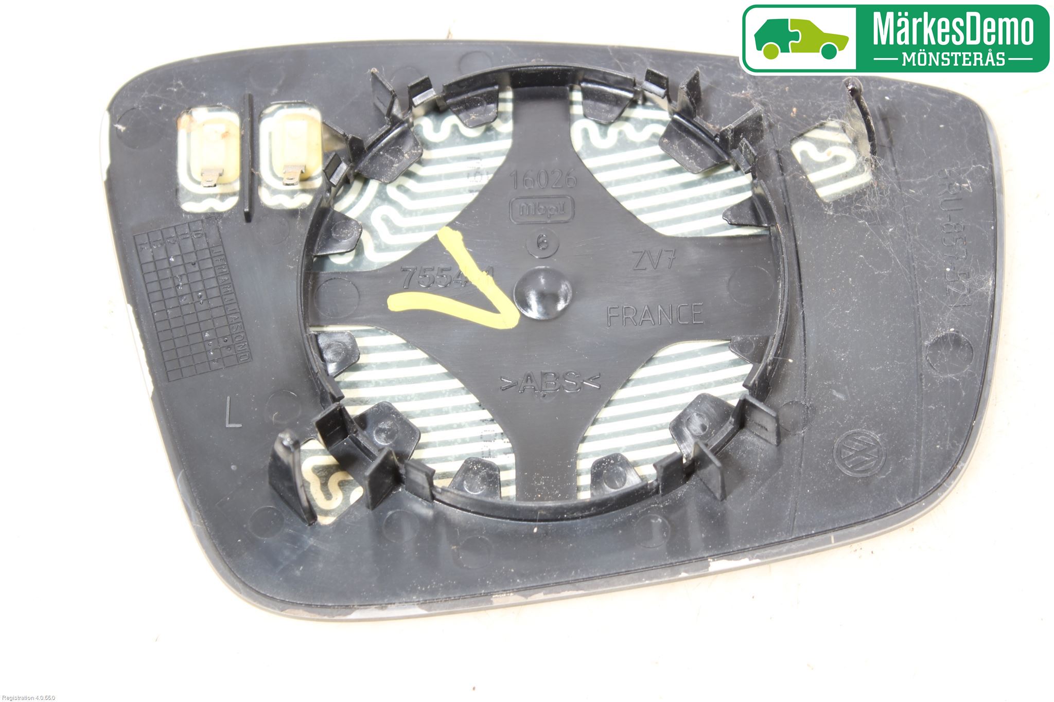 Volkswagen VW UP! / E-UP! Spegelglas Vä