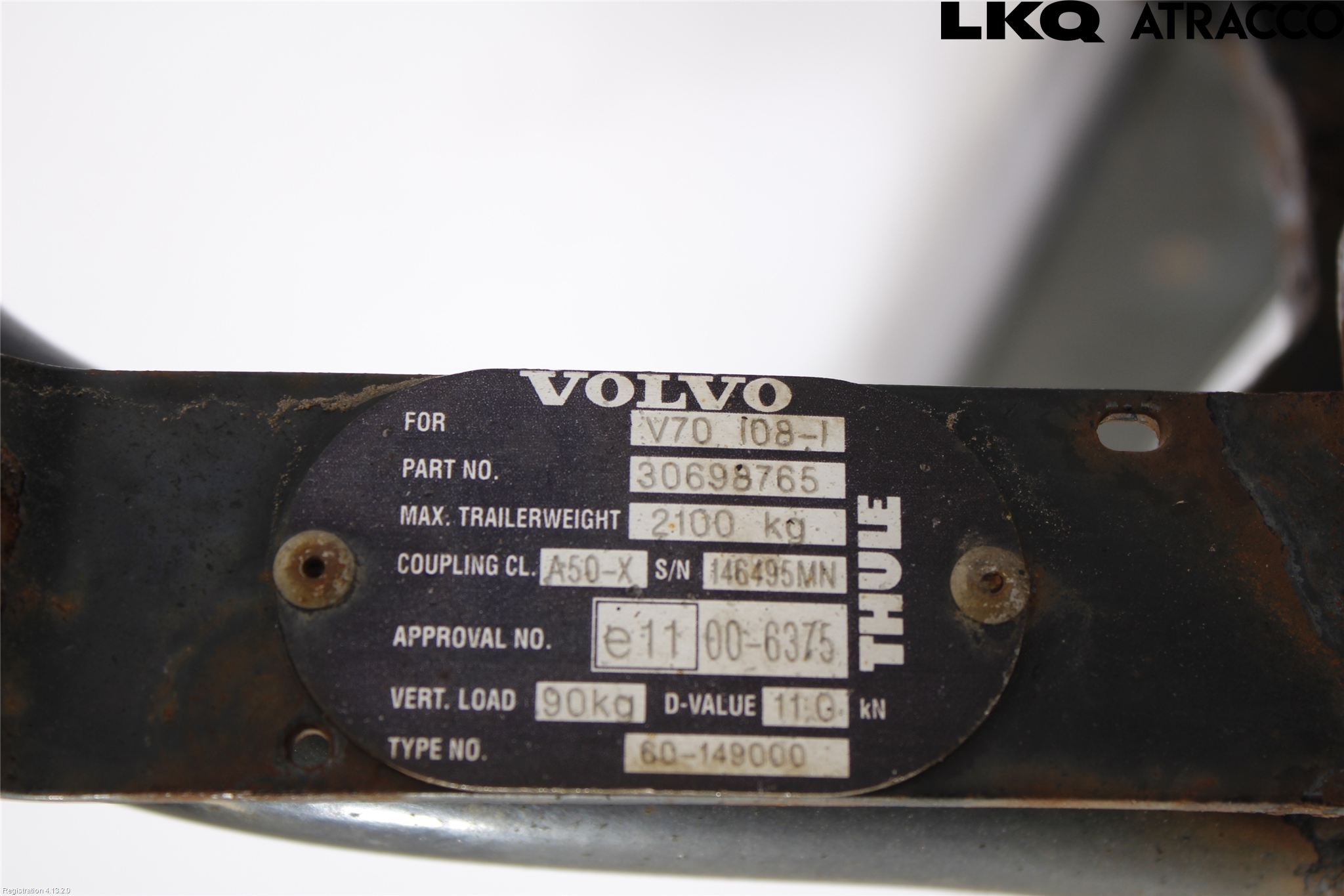 Volvo V70 08-13 Dragkrok